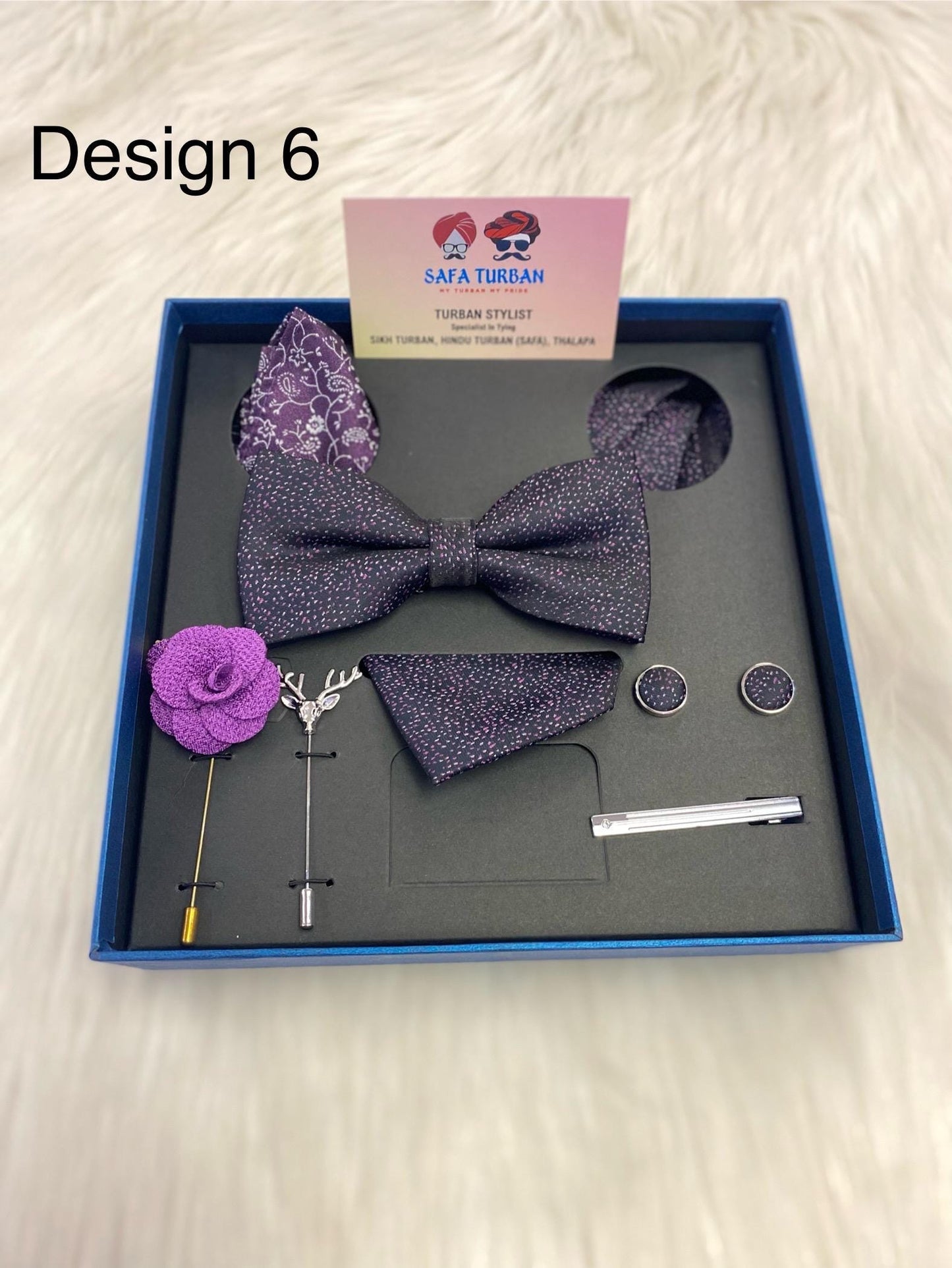 Silk Tie Set for Men - Tie Pocket Square Cufflinks Clip Set