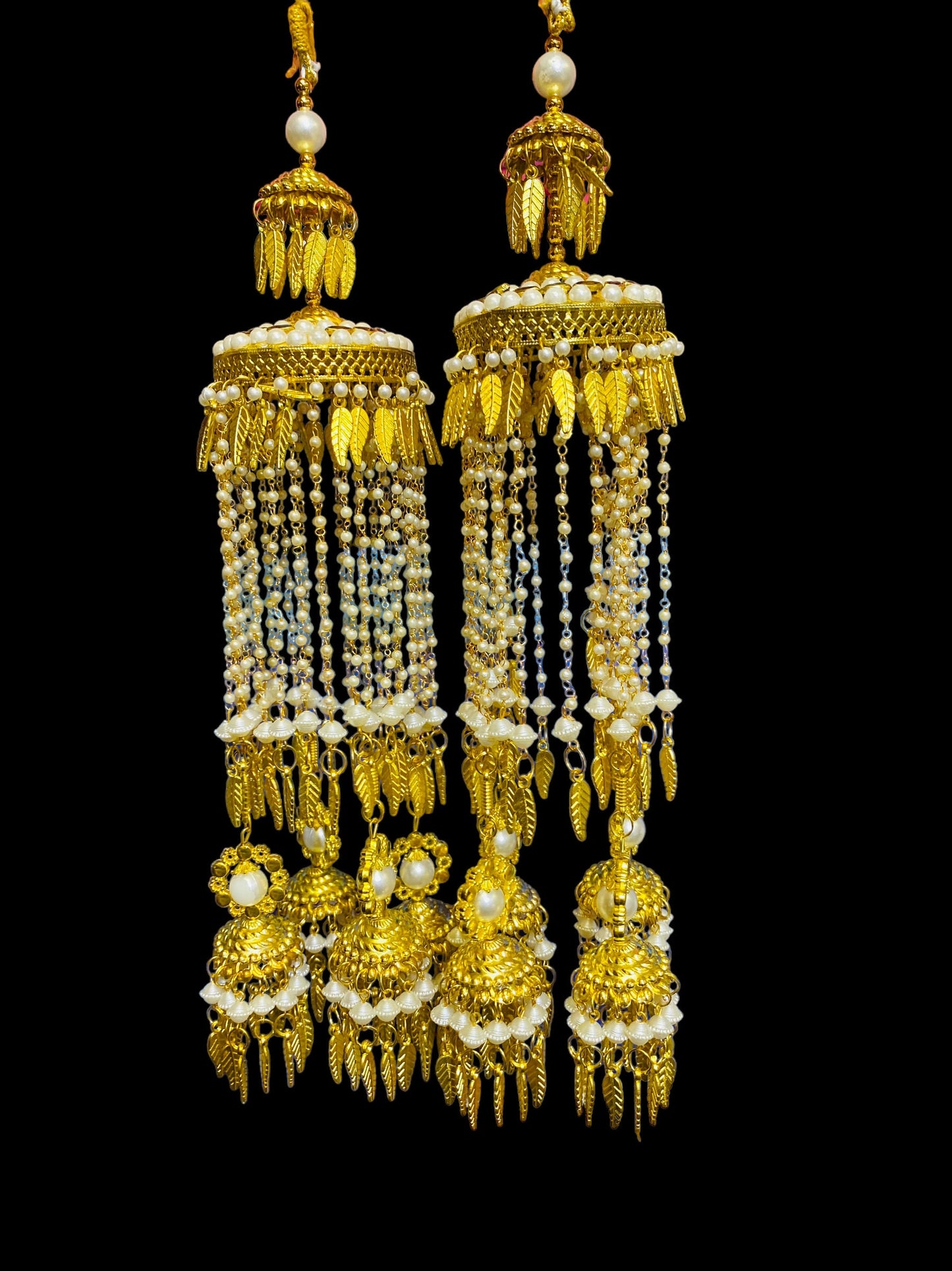 Beautiful Bridal Kaleera Traditional Big Size Kaliras for Bride & Women Hand Hanging Kalera(sold as pair)