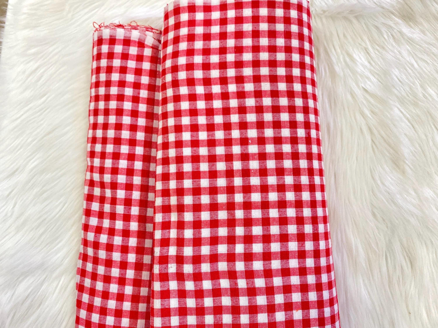 Sikh Desi Parna- Red and White Check Turban (Dabbi wala Parna)
