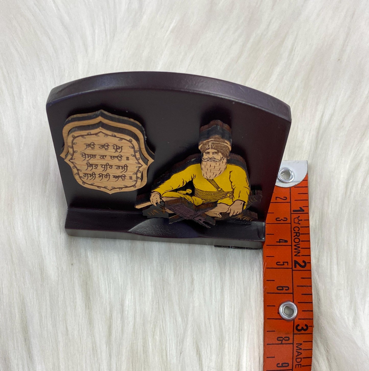 Wood Car/Truck/Office Dashboard/TableTop Display Accessories/Religious/Sikh item