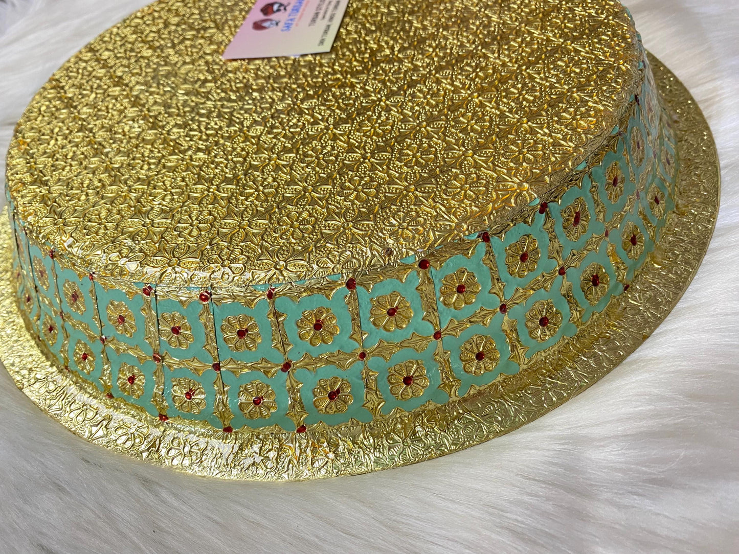 Decorative Meenakari Plate/Thalli/ Thaal for Wedding, Shagun etc.