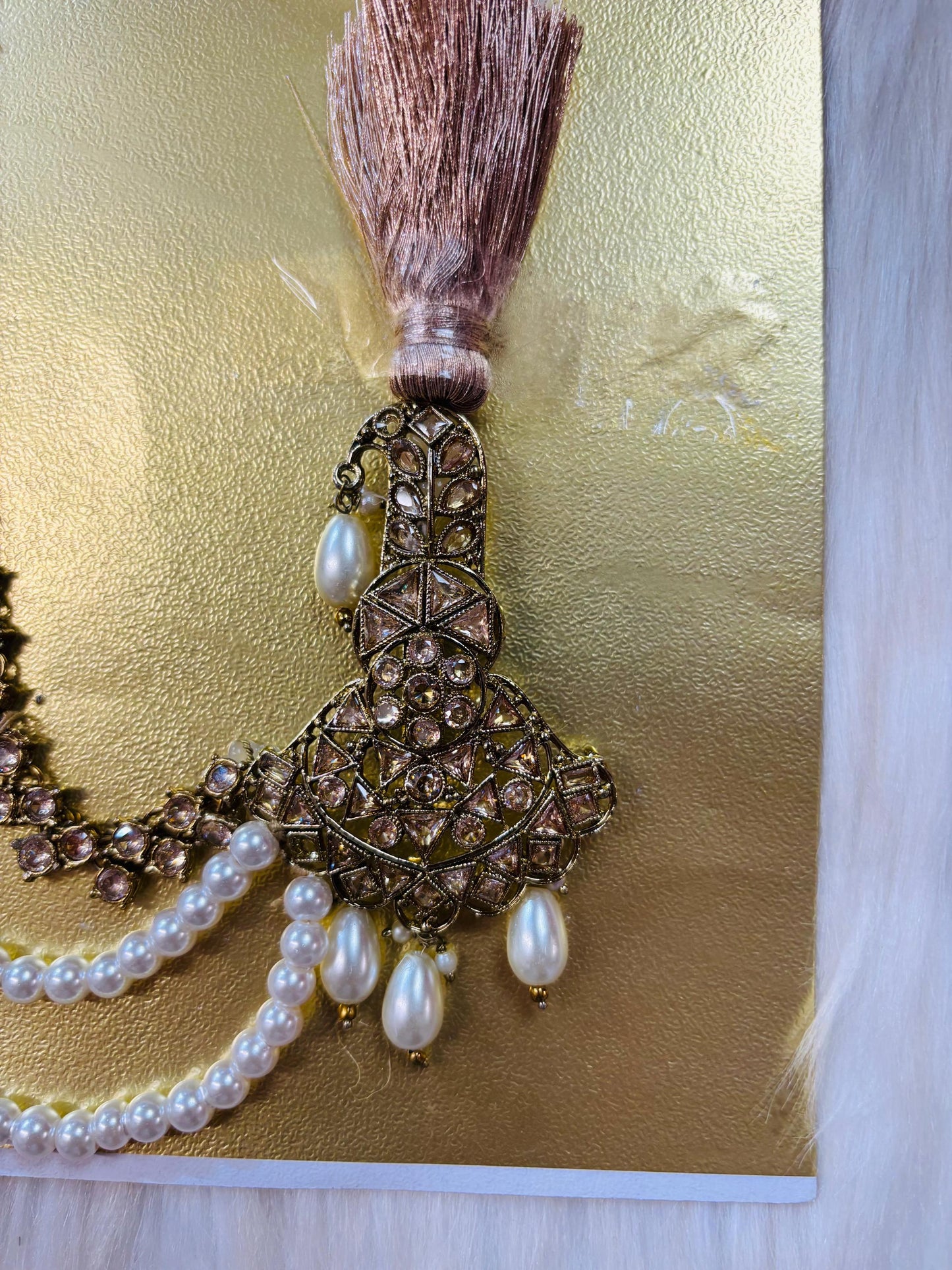 Indian Groom Wedding Accessories- Kalangi/Kalgi with one side string for Men's Safa/Groom Pagdi