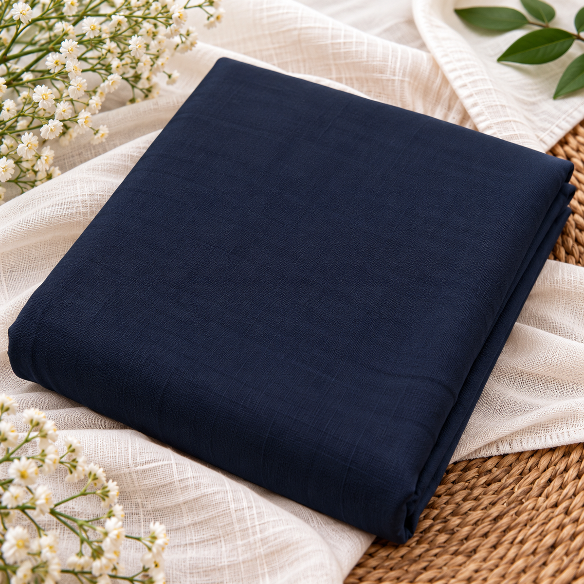 Sikh Turban- Navy Blue (Full Voile and Rubia(Medium)/Half and Half Voile)