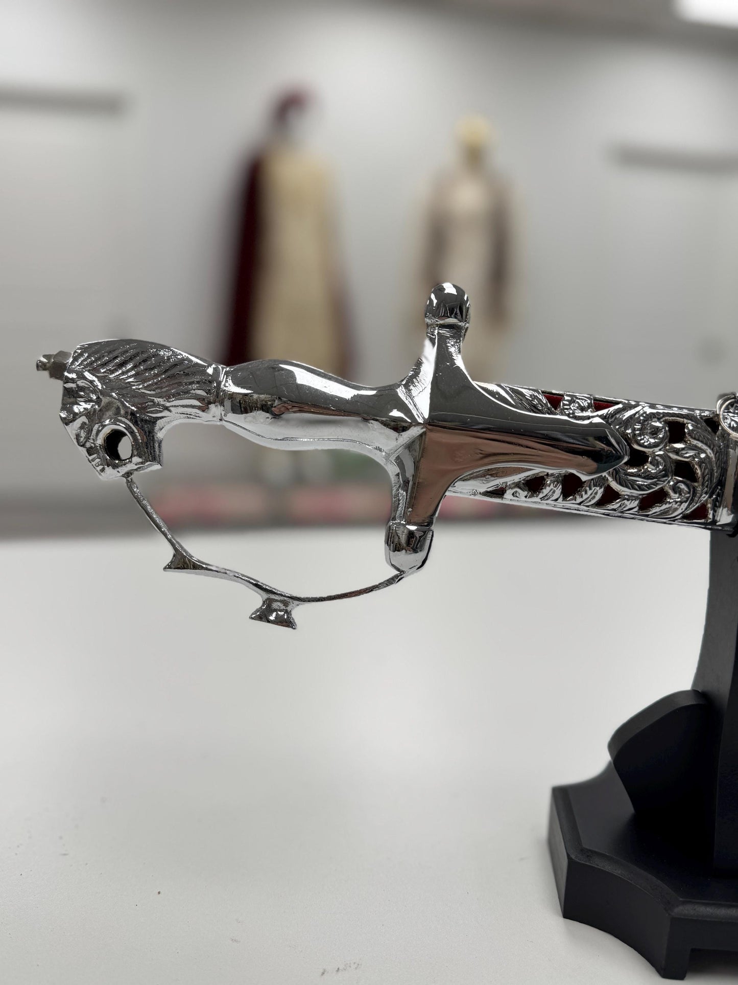 Indian Wedding Decorative Sword/Kirpan- Silver Sword with Silver work handle/For wedding purpose/Indian Rajput Wedding Sword
