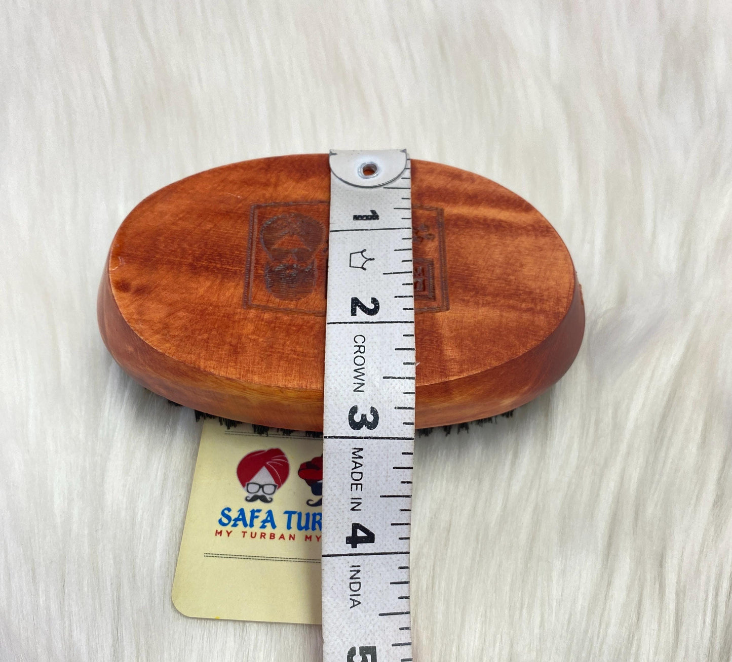 Wood Brush-Wood Colour (Brown) II For Beard| Non-static | Eco-Friendly