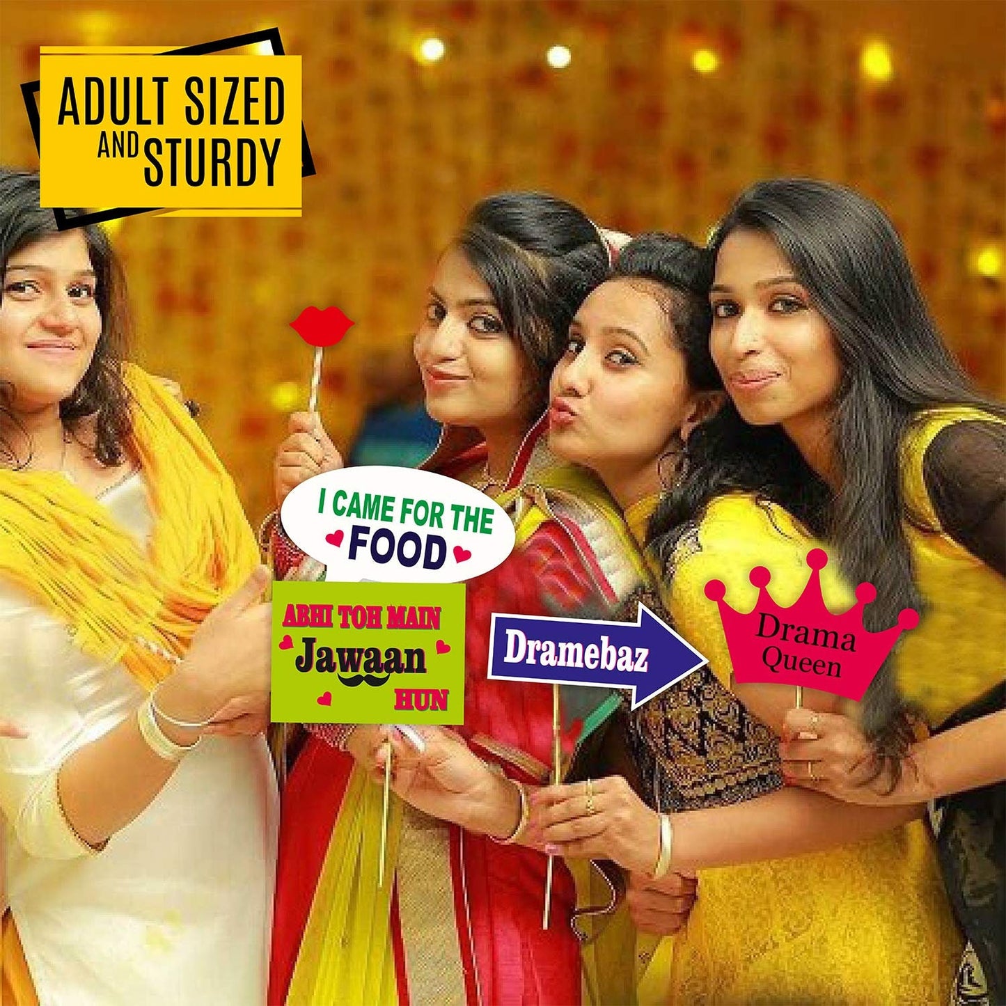 Wedding/Party Props for Photo Booth/ Mehandi Props/ Sangeet Props