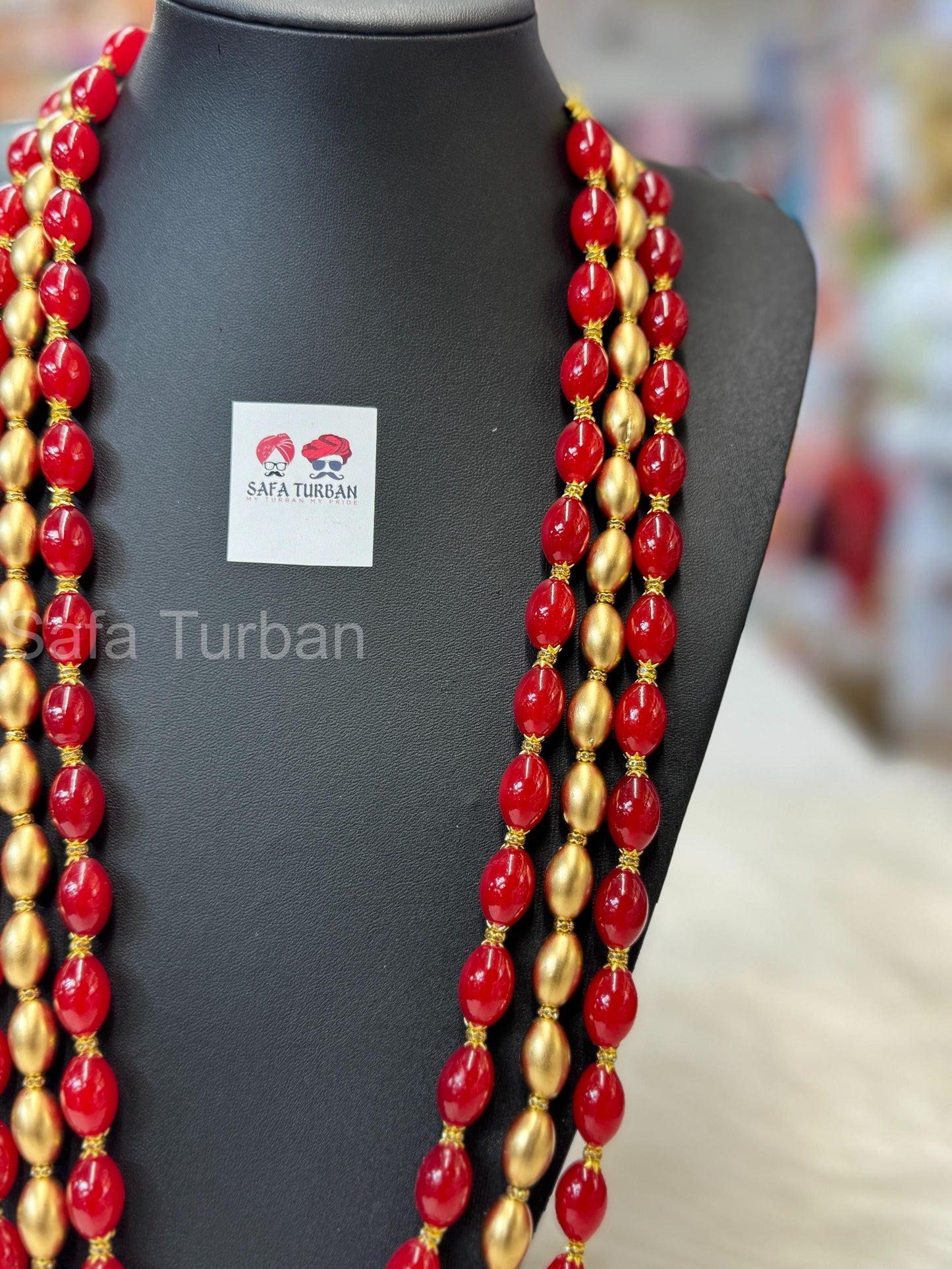Indian Wedding- Pearl Stone & Studded Necklace for Men/Groom/Dullah for Wedding