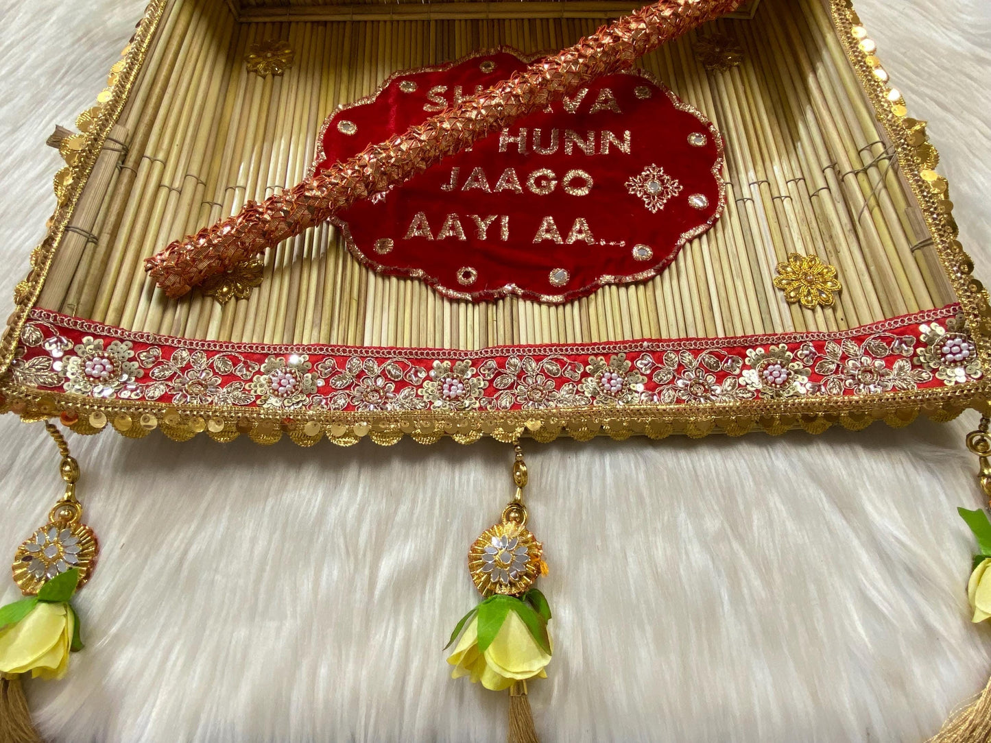 Indian Wedding Accessories- Chajj/Chaaz for Jaggo Function (Bride/Groom family)