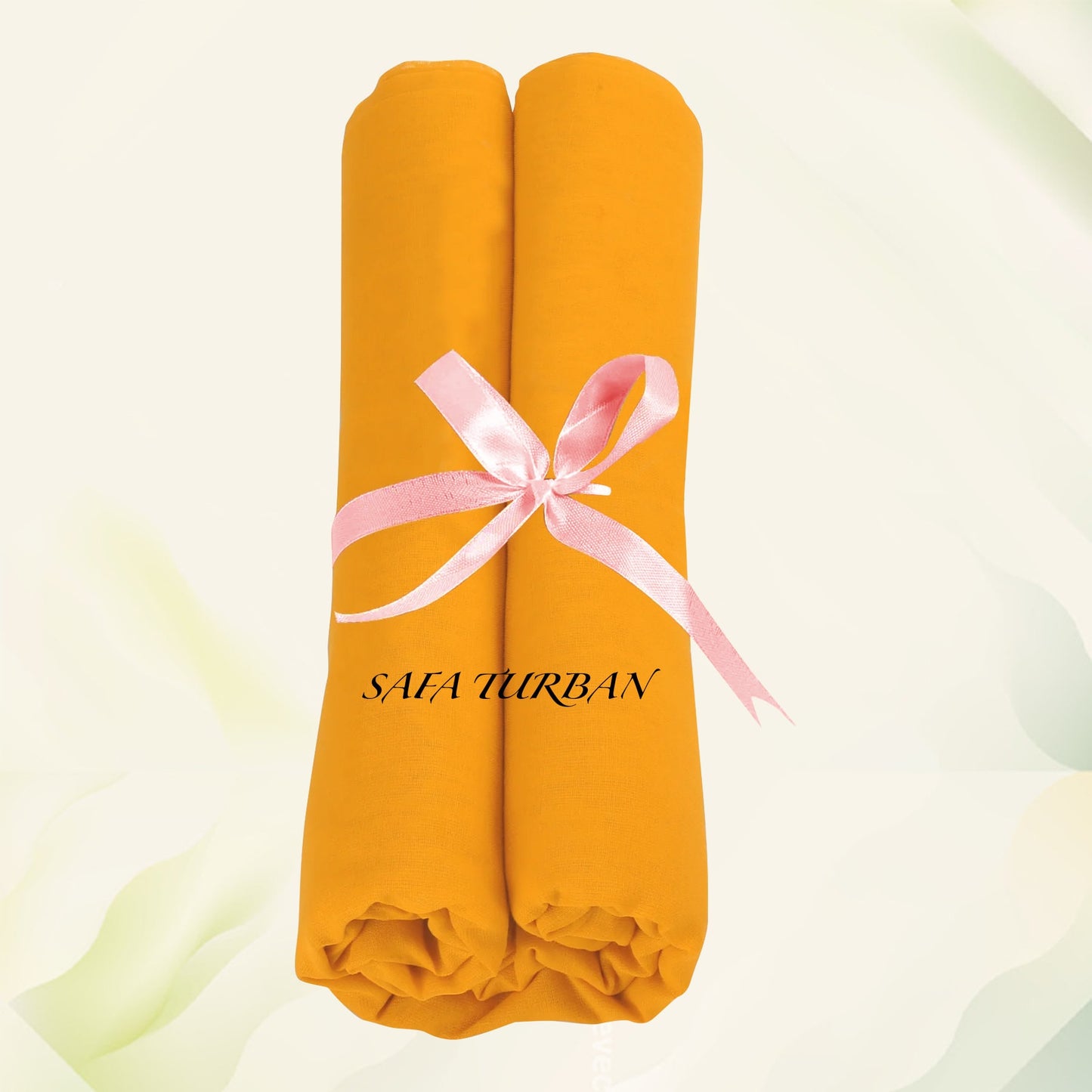 Sikh Turban- Yellow Mustard (Full Voile) Sikh Turban, Turban Fabric