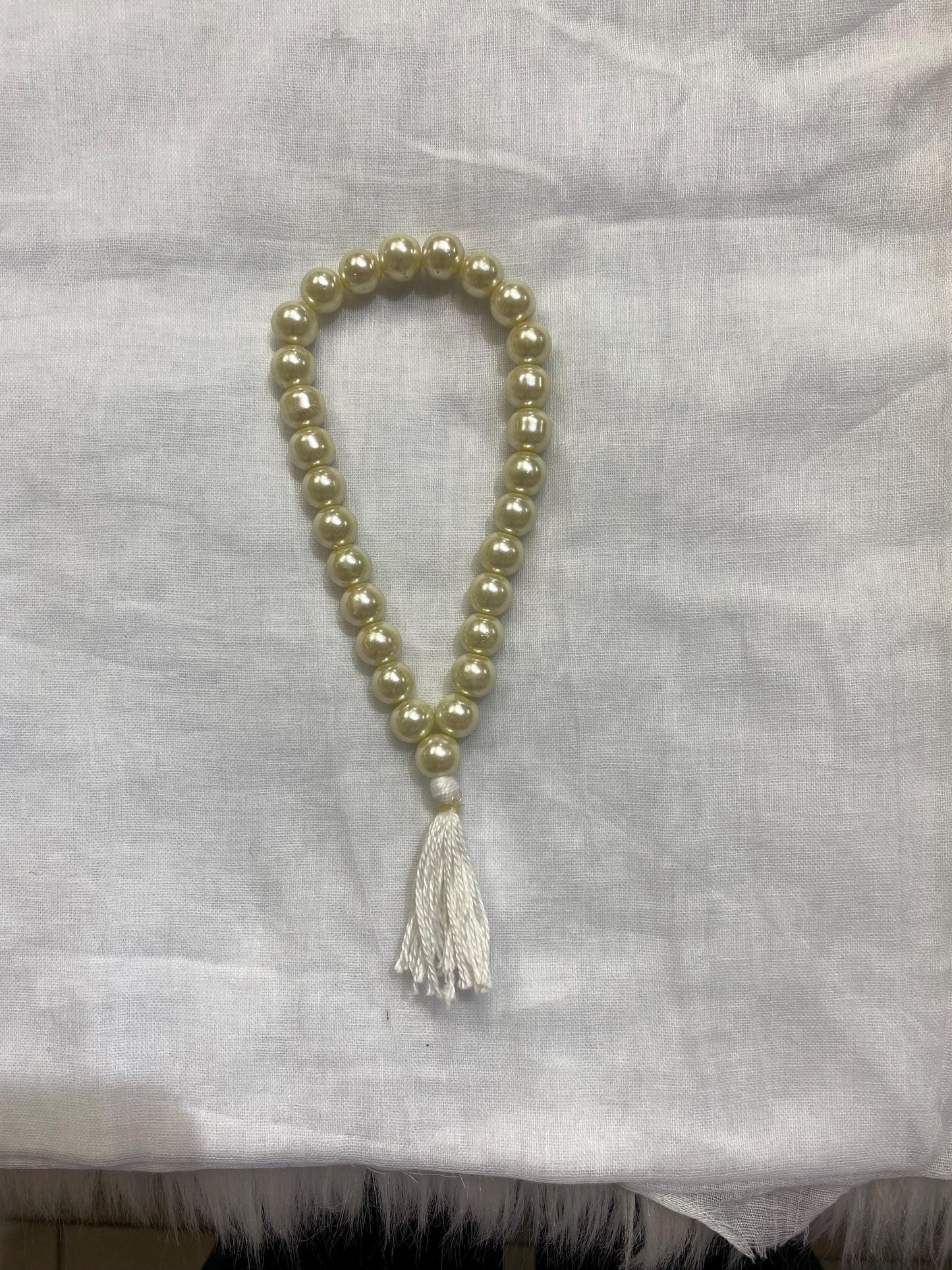 Crystal Bead Simarna – Golden & White | Sikh Simarna | Naam Simran Prayer Beads