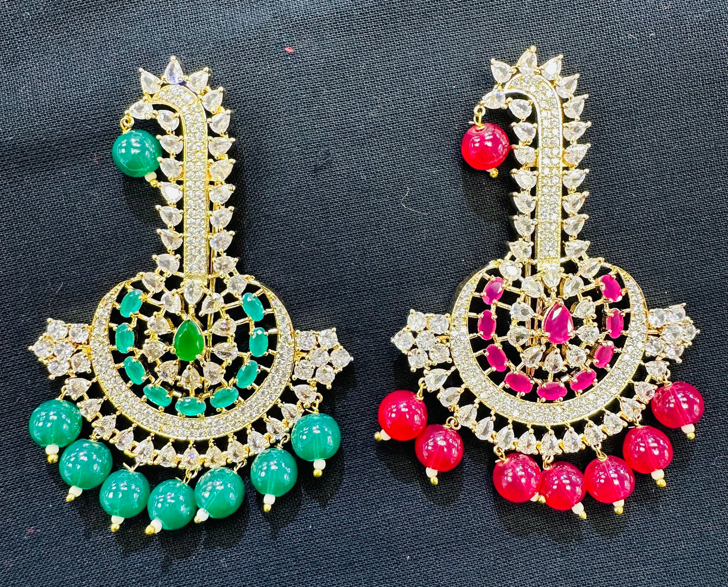 Indian Groom Wedding Accessories- pink diamond Kalangi/Kalgi for Men's Safa/Groom Pagdi