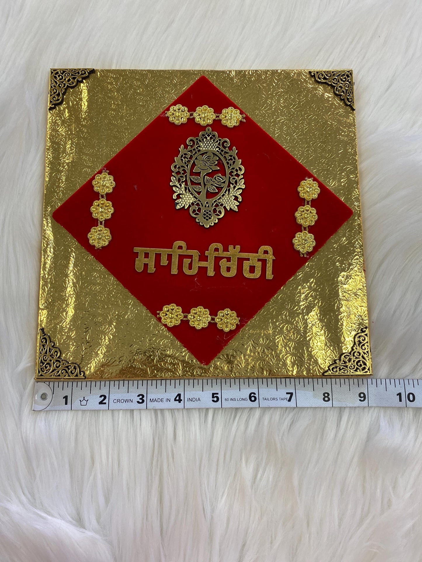 Wedding Invitation- Designer Lagan Patrika/Peeli Chitthi/Shahi Chitthi for Marriage Invitation and Sagan in Hindi (Set of 1)