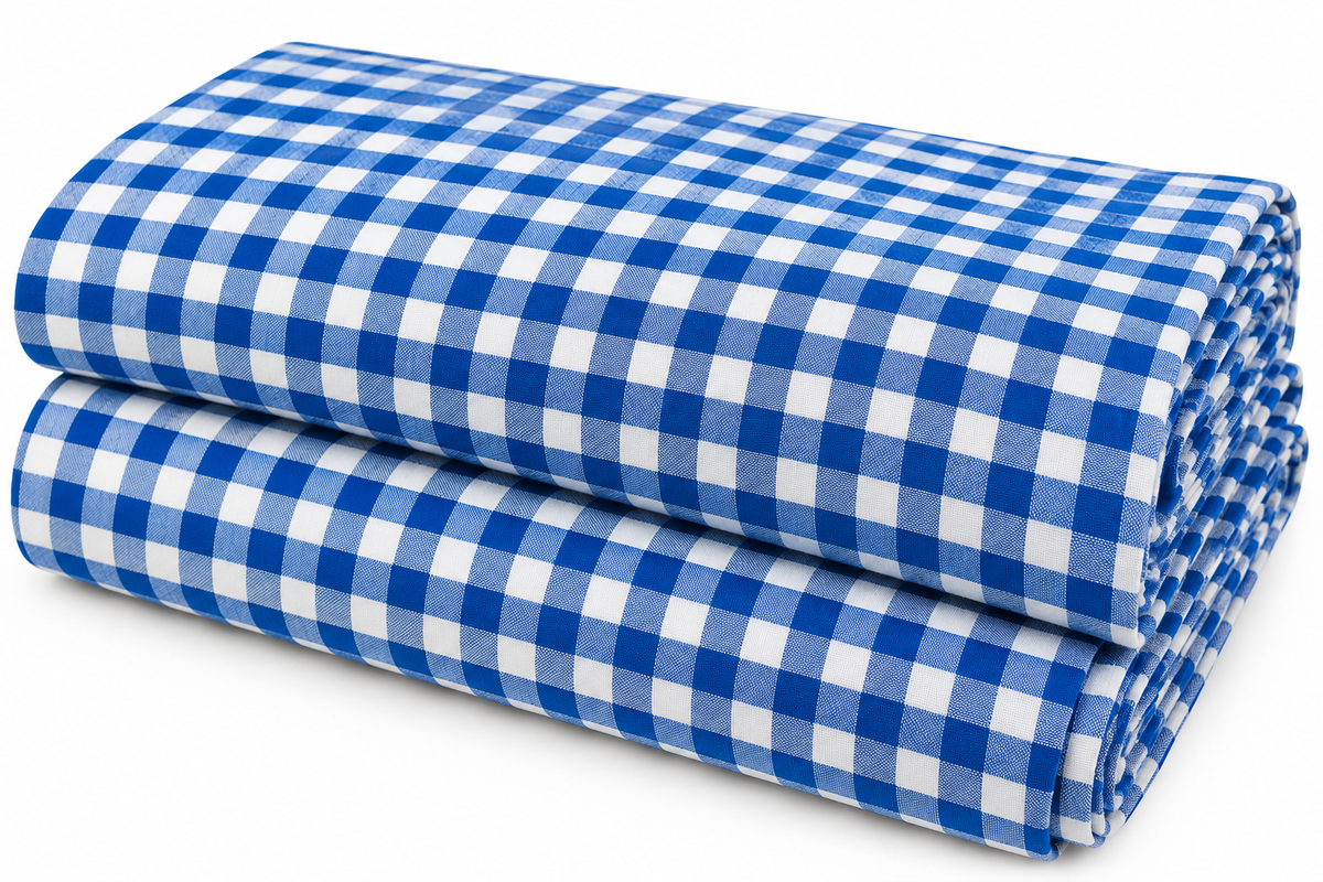 Check Parna- Blue and White Check Turban (Dabbi wala)