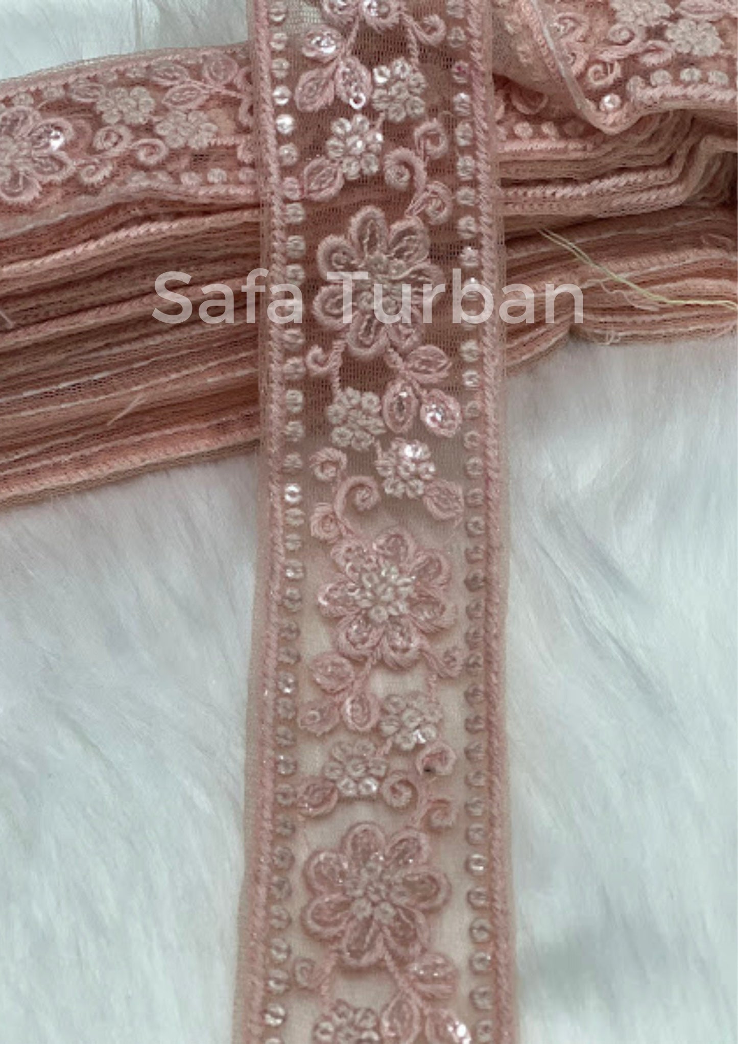 Highlight Border Lace for Dresses, Sarees, Lehenga, Suits, Blouses, Dupatta, Chunri, and Craft (1.50" wide)