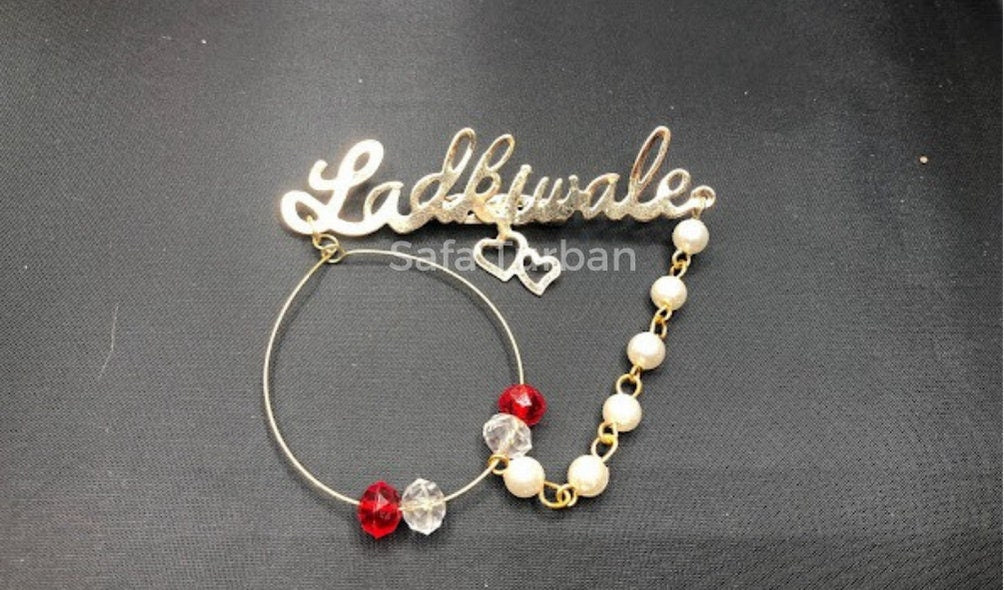 Indian Wedding Accessories- Ladkiwale Gold Plated Brooch/Brooch Pin Pack for Men & Women