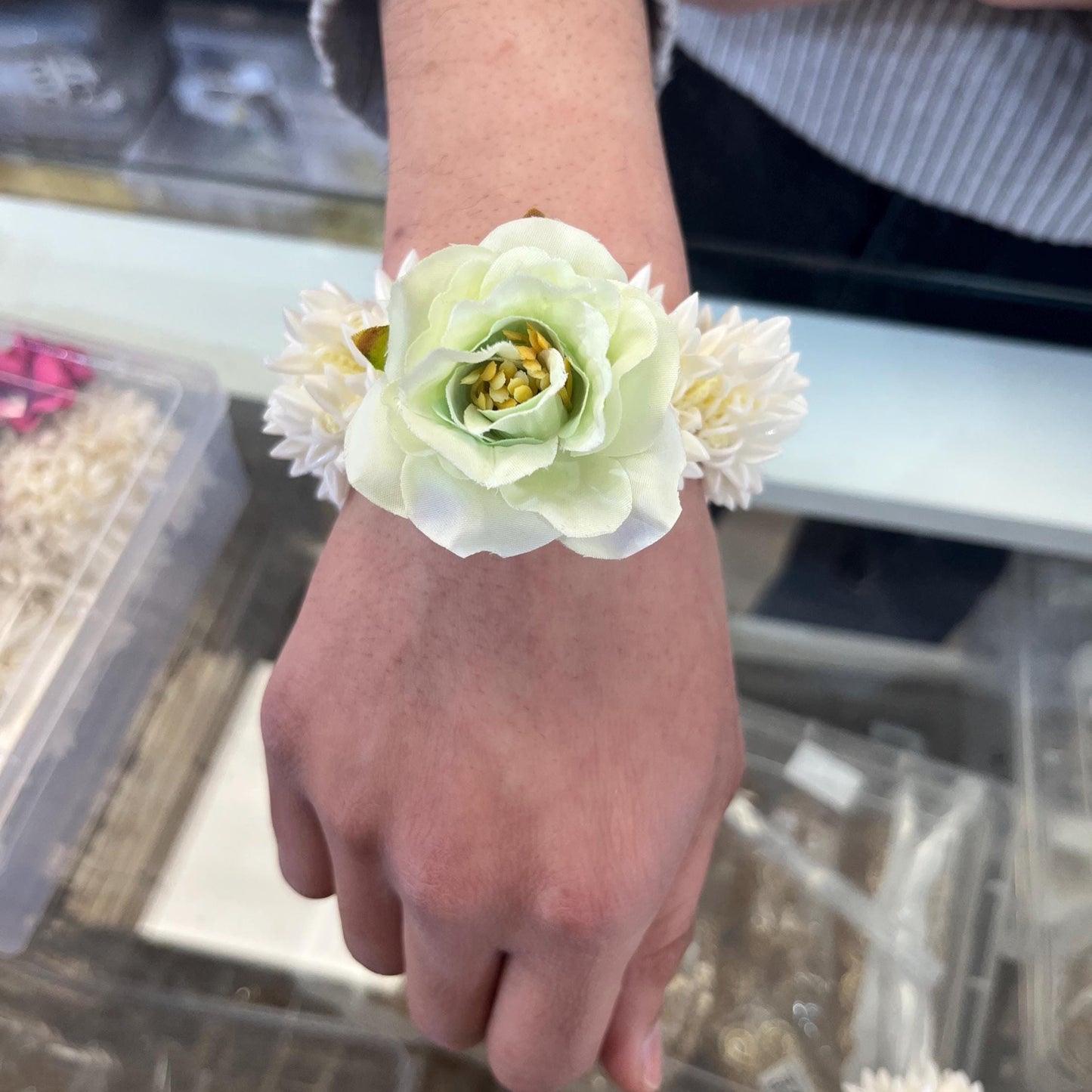 Artificial Rose Band Fragrant Flower Gajra II Indian,Pakistani Wedding II Hair Accessories, Hair Gajra, Floral Jewelry (Pack of 2)