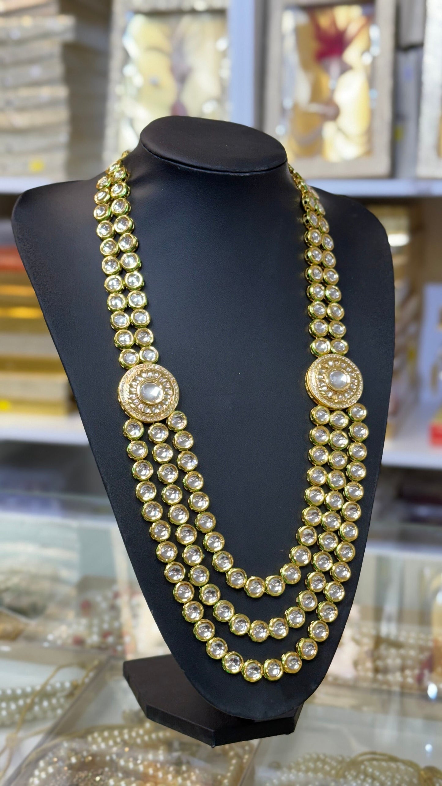 Indian Wedding-Kundan Necklace for Men/Groom for Wedding