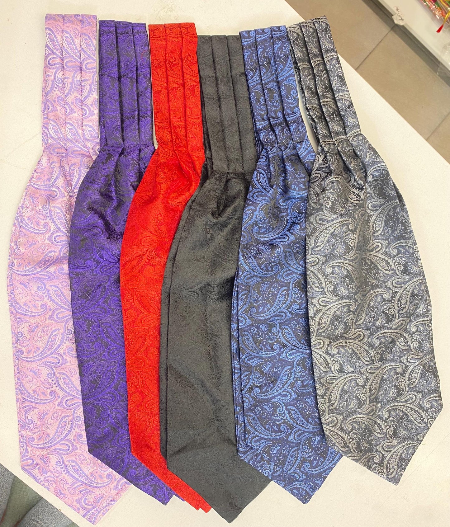 Silk Cravat Woven II Ascot Tie II Pocket Square