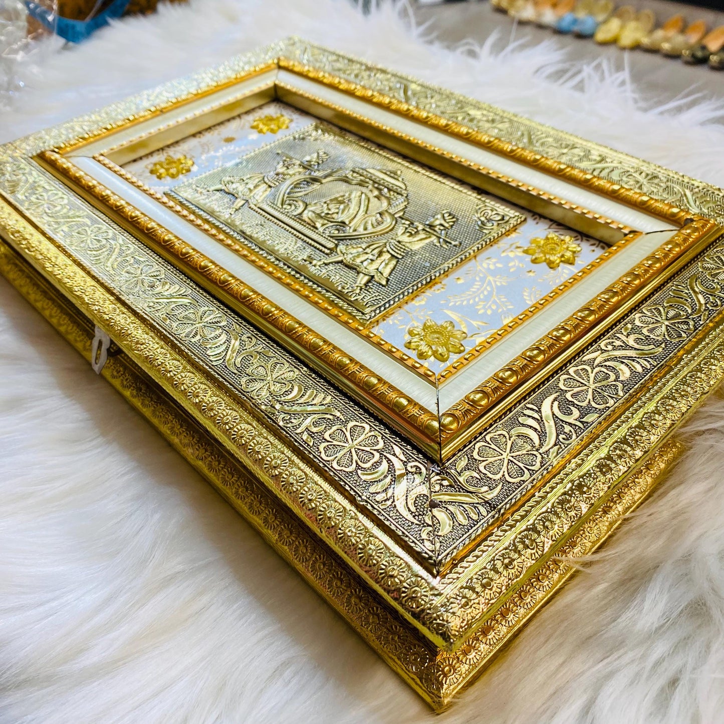 Decorative Heavy Wooden Handicraft Empty Dry Fruit Gift Box/Gifting Box/Wedding Box (empty box only)