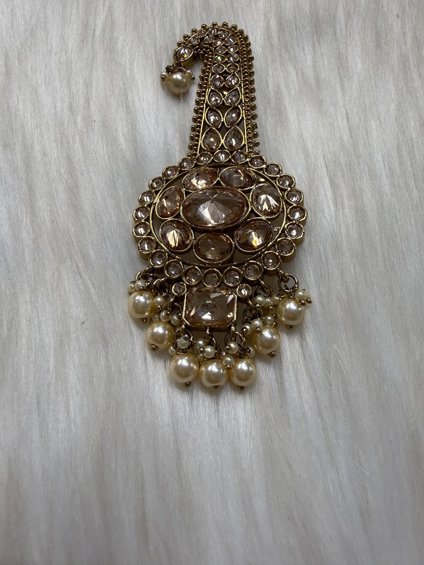 Indian Groom Wedding Accessories- Kalangi/Kalgi for Men's Safa/Groom Pagdi (golden)