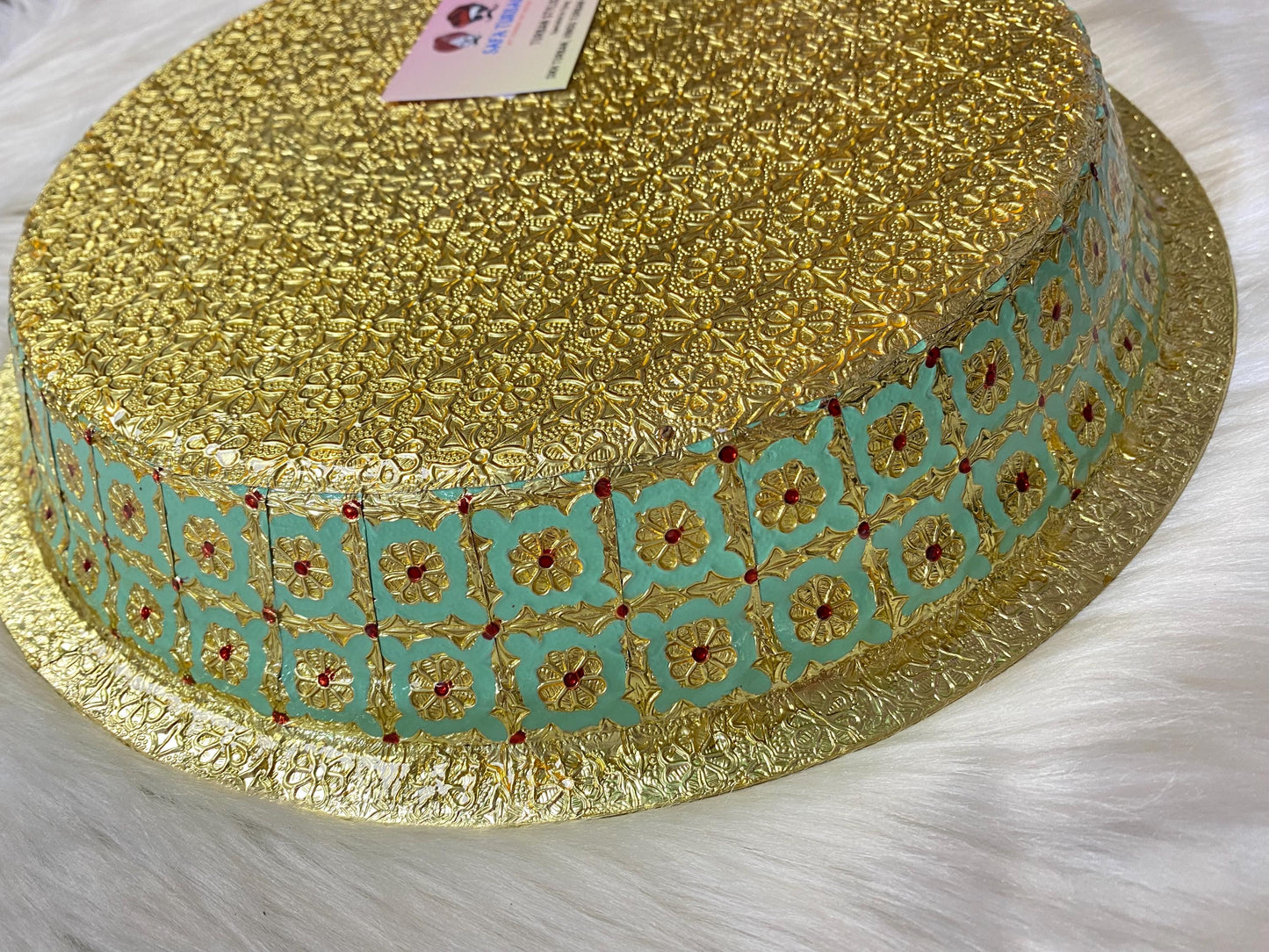 Decorative Meenakari Plate/Thalli/ Thaal for Wedding, Shagun etc.