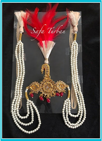 Indian Wedding Accessories- Kalangi/Kalgi for Men's Safa/Groom Turban with string
