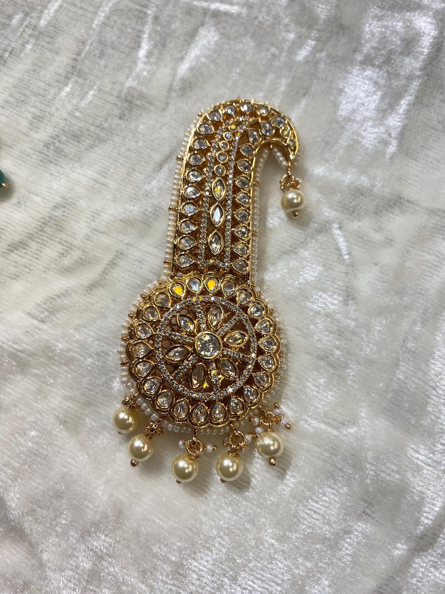 Golden Indian Groom Wedding Accessories- Kalangi/Kalgi for Men's Safa/Groom Pagdi