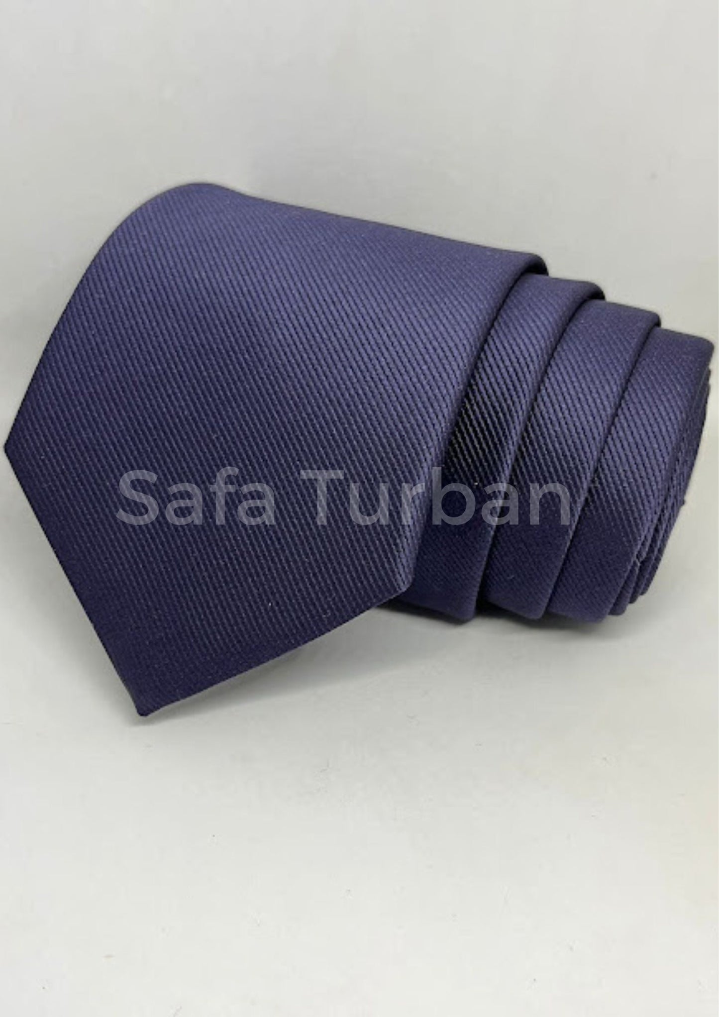 Mens Plaid Micro Self Silk Necktie Gift Set With Pocket Square (Purple/Blue Colour)