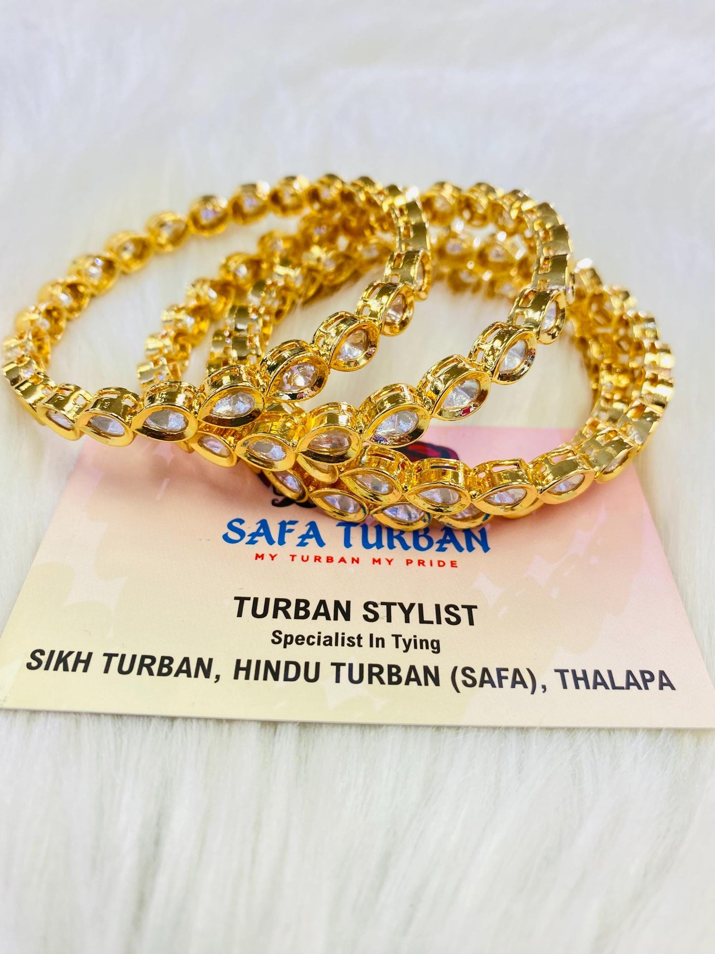 Bangles- AD Gold- Metal Bangles/Wedding bangles/Kada bangles /Stone bangles (Set of 2 BANGLES)