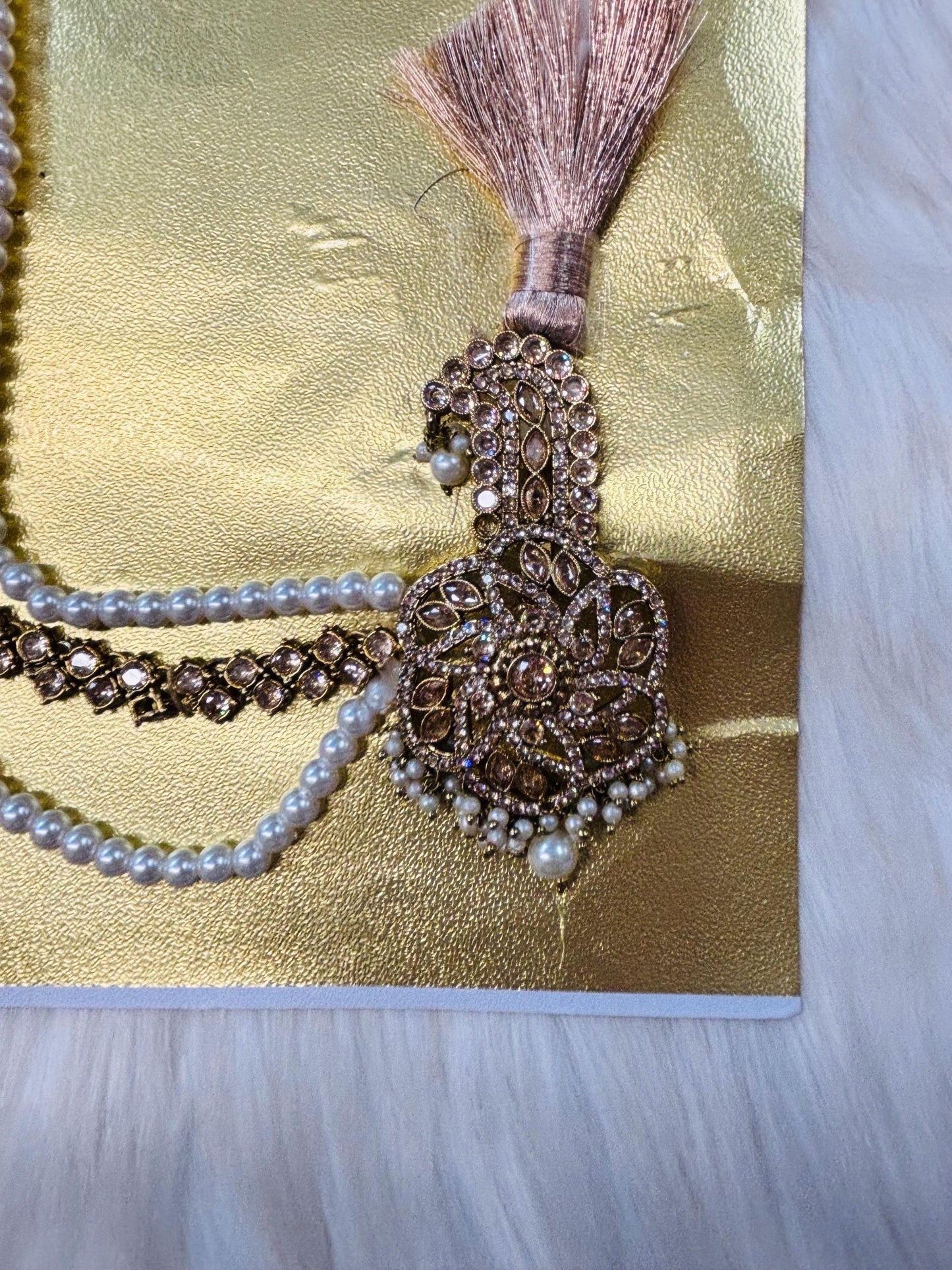 Indian Groom Wedding Accessories- Kalangi/Kalgi with one side string for Men's Safa/Groom Pagdi