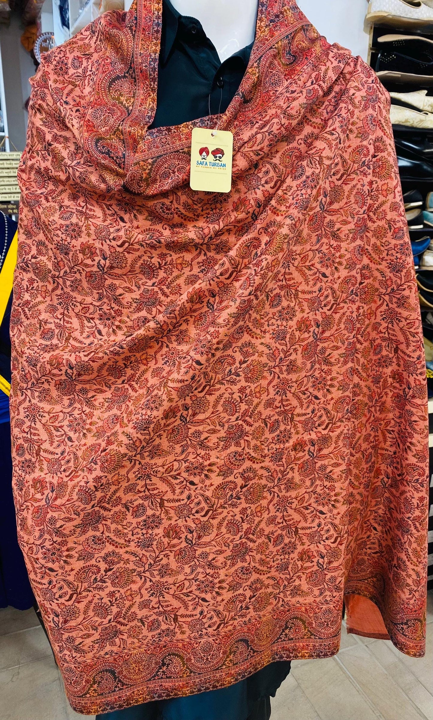 Unisex Pashmina Shawl/ Pashmina Stole Dupatta, Multicolour woolen Shawl