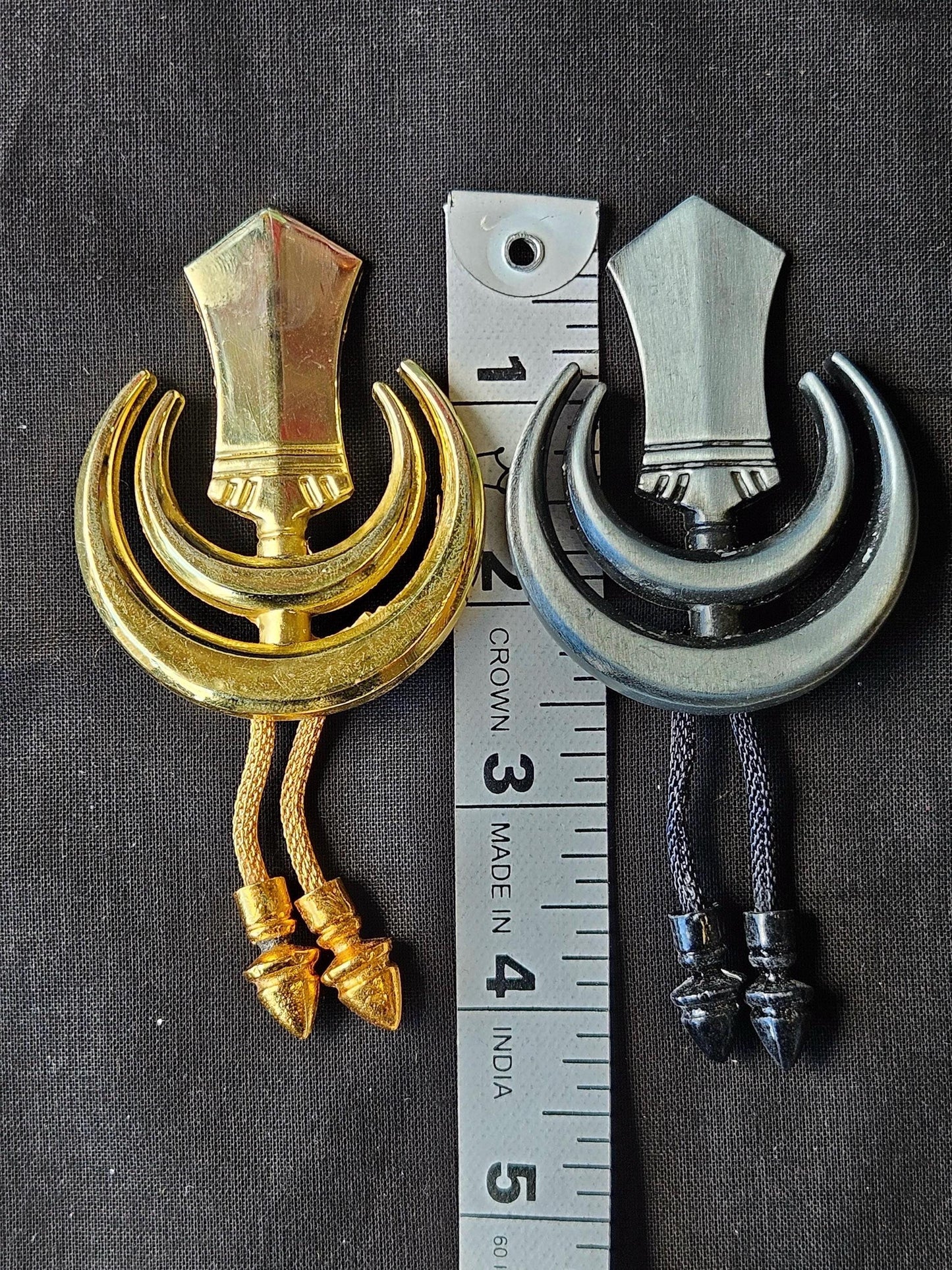 Sikhi Accessories-Dumala Shastar- Dumala Shingar - Chand bagan tora pin,made of stainless steel