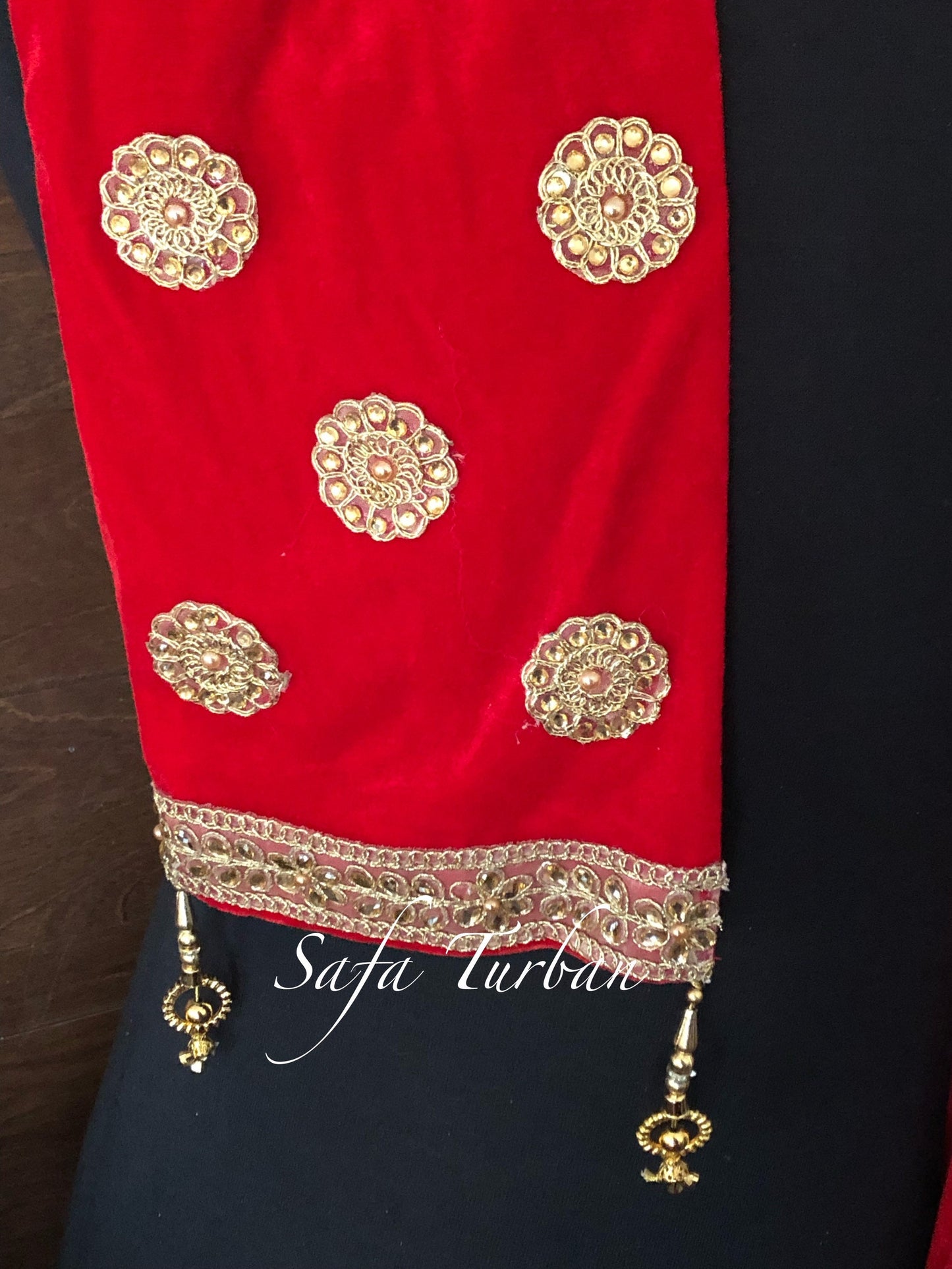 Men’s Velvet Ethnic Sherwani Dupatta ( Maroon)
