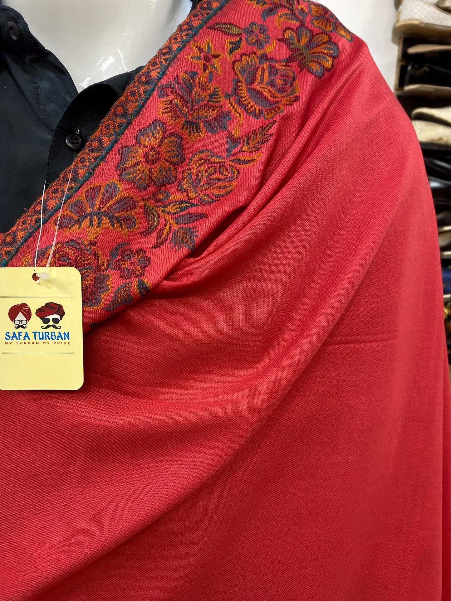 Unisex Pashmina Shawl/ Pashmina Stole Dupatta, Multicolour woolen Shawl