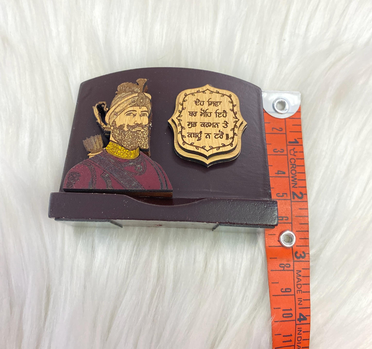 Wood Car/Truck/Office Dashboard/TableTop Display Accessories/Religious/Sikh item