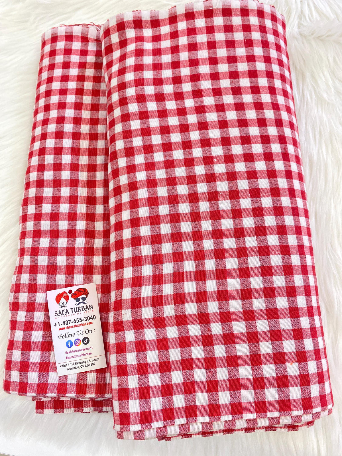 Check Parna- Red and White Check
