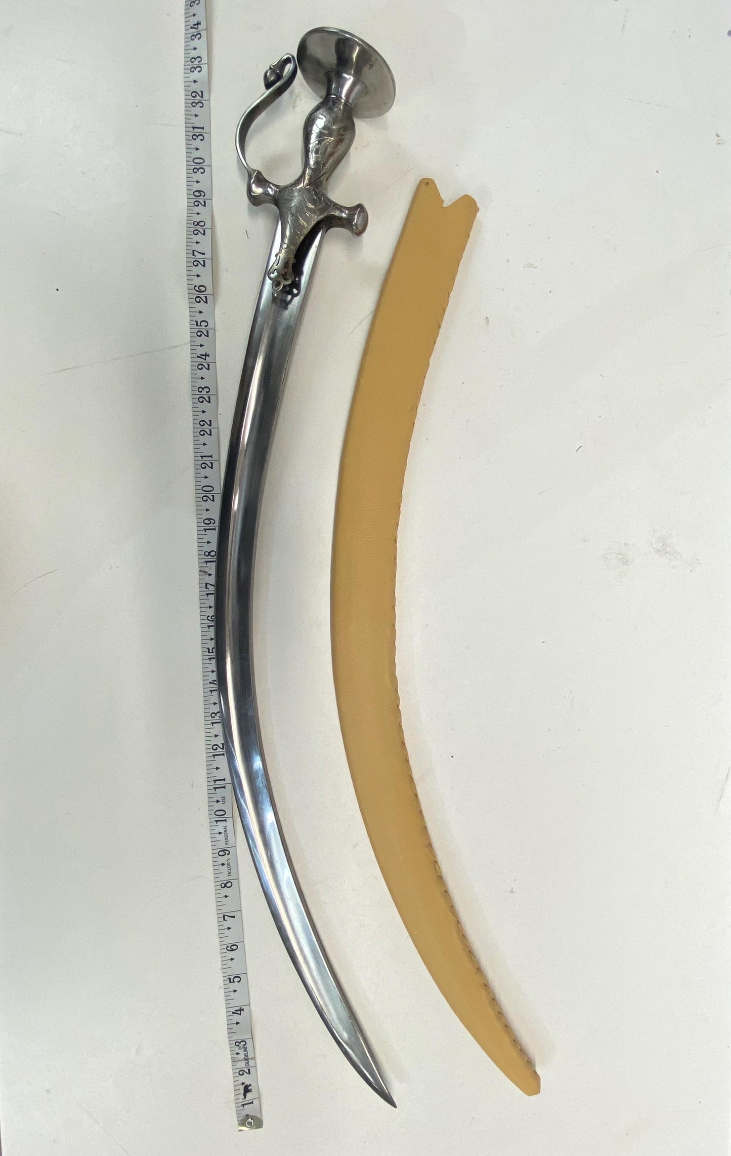 Indian Wedding Decorative Sword/Kirpan- Beige Sword with Golden handle/For wedding purpose/Indian Wedding Sword