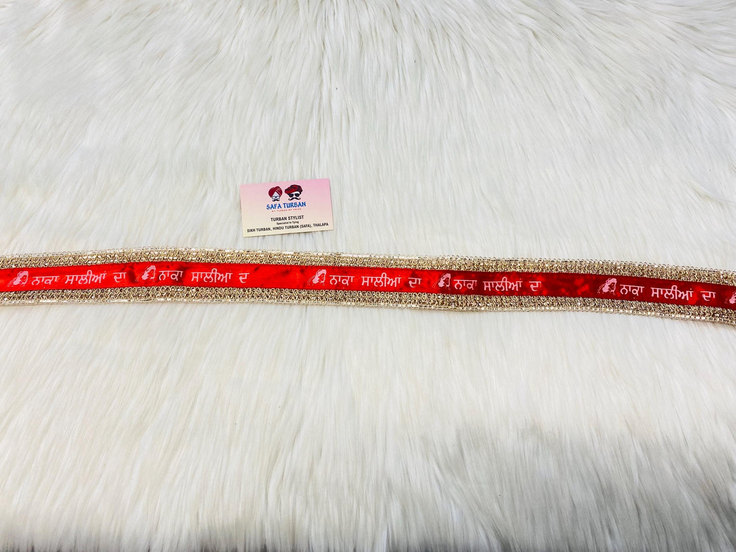 5 Meters Custom Wedding Entry Ribbon "Nakka Saliya Da" II Indian Groom/Bride II Indian Wedding Ribbon Cutting Ceremony