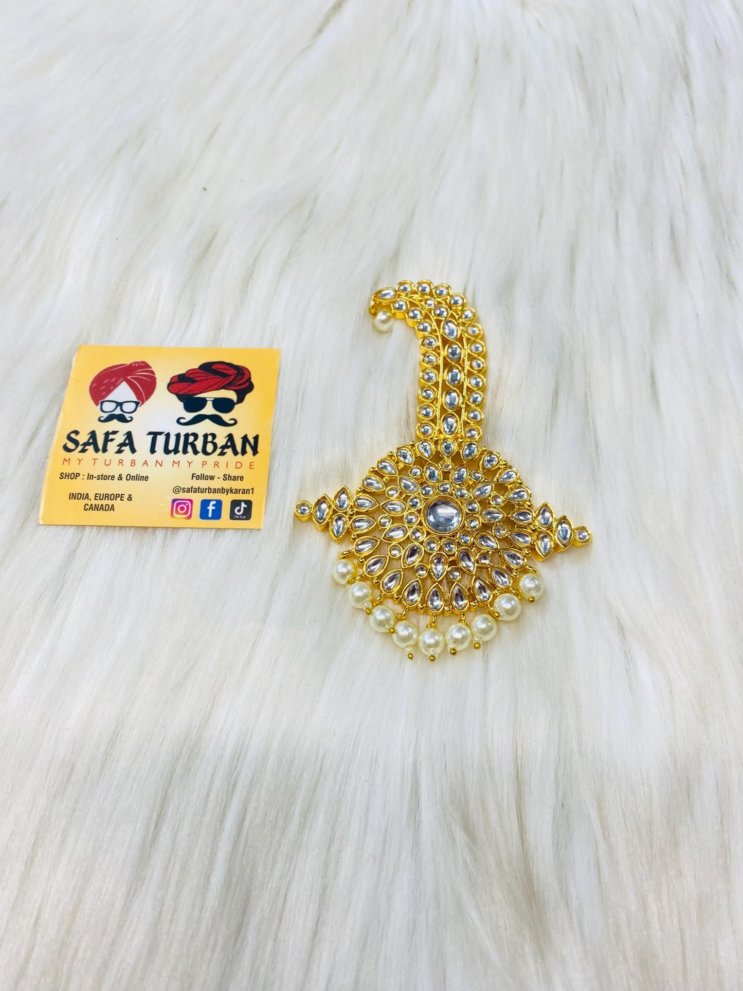 Indian Groom Wedding Accessories-  Kalangi/Kalgi for Men's Safa/Groom Pagdi