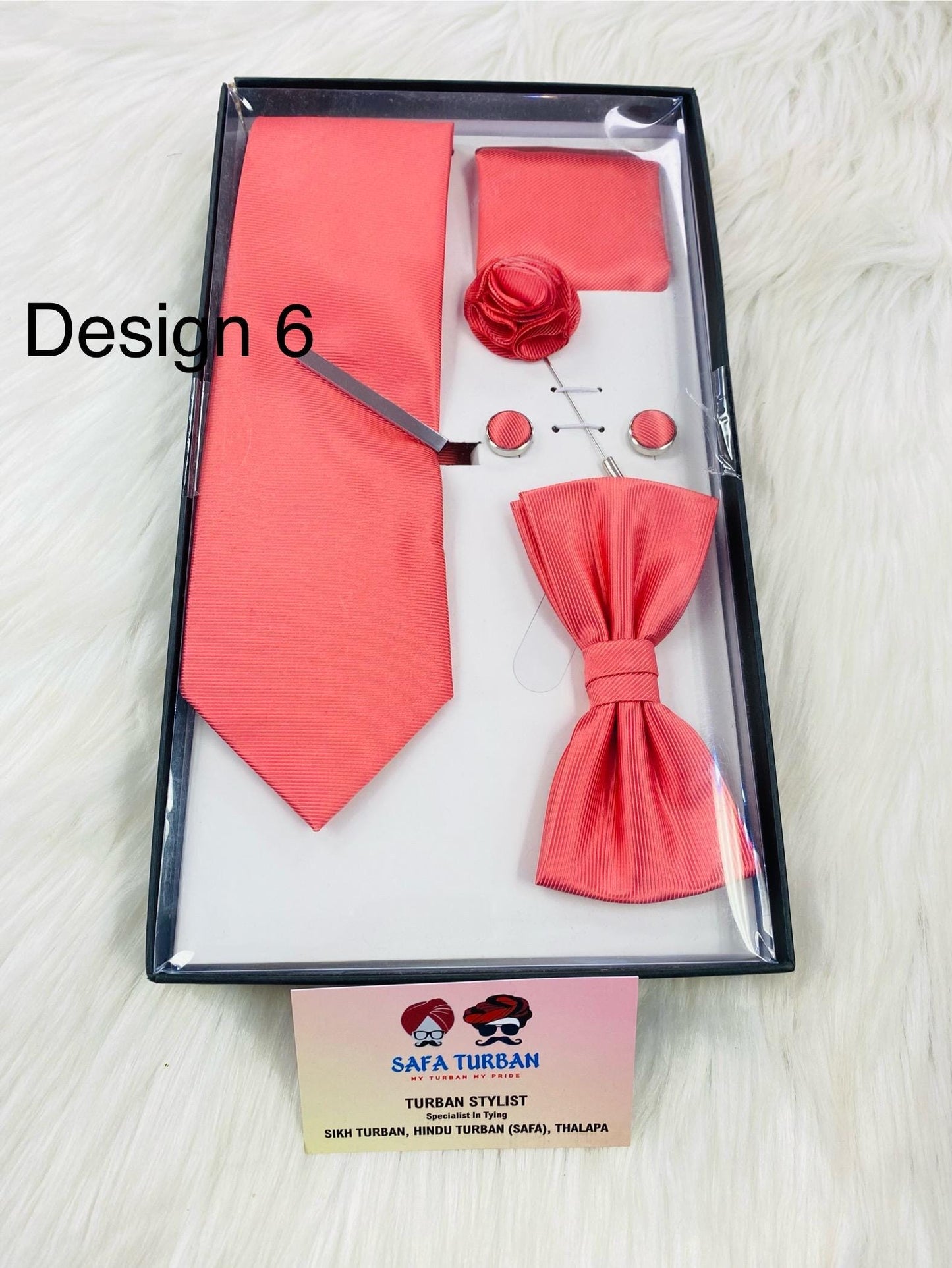 Silk Tie Set for Men - Tie Pocket Square Cufflinks Clip Set Tie lapel