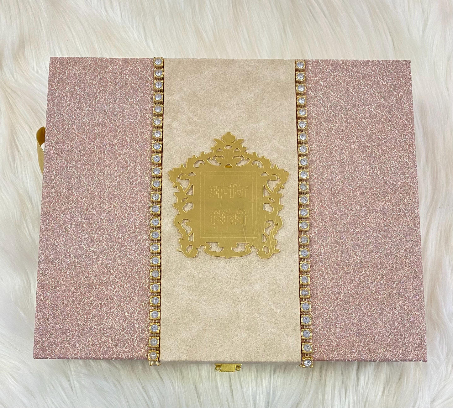 Musical Wedding Invitation Box – Handmade Lagan Patrika, Punjabi Shahi Chitthi