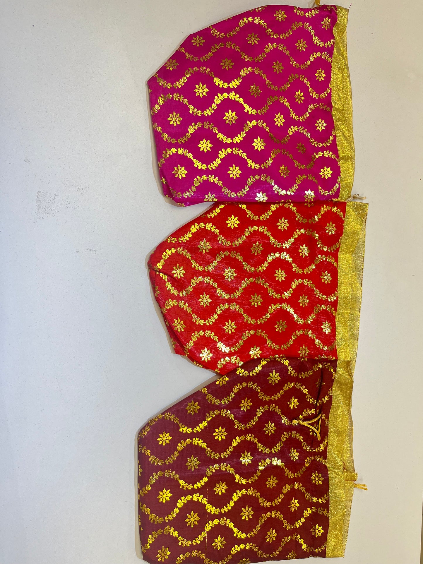 Indian Wedding- Large Size Desi Mithai/ Bhaji/Ladoo Bag- Potli Bag for Return Gifts Wedding II Sweets Bag Gift II
