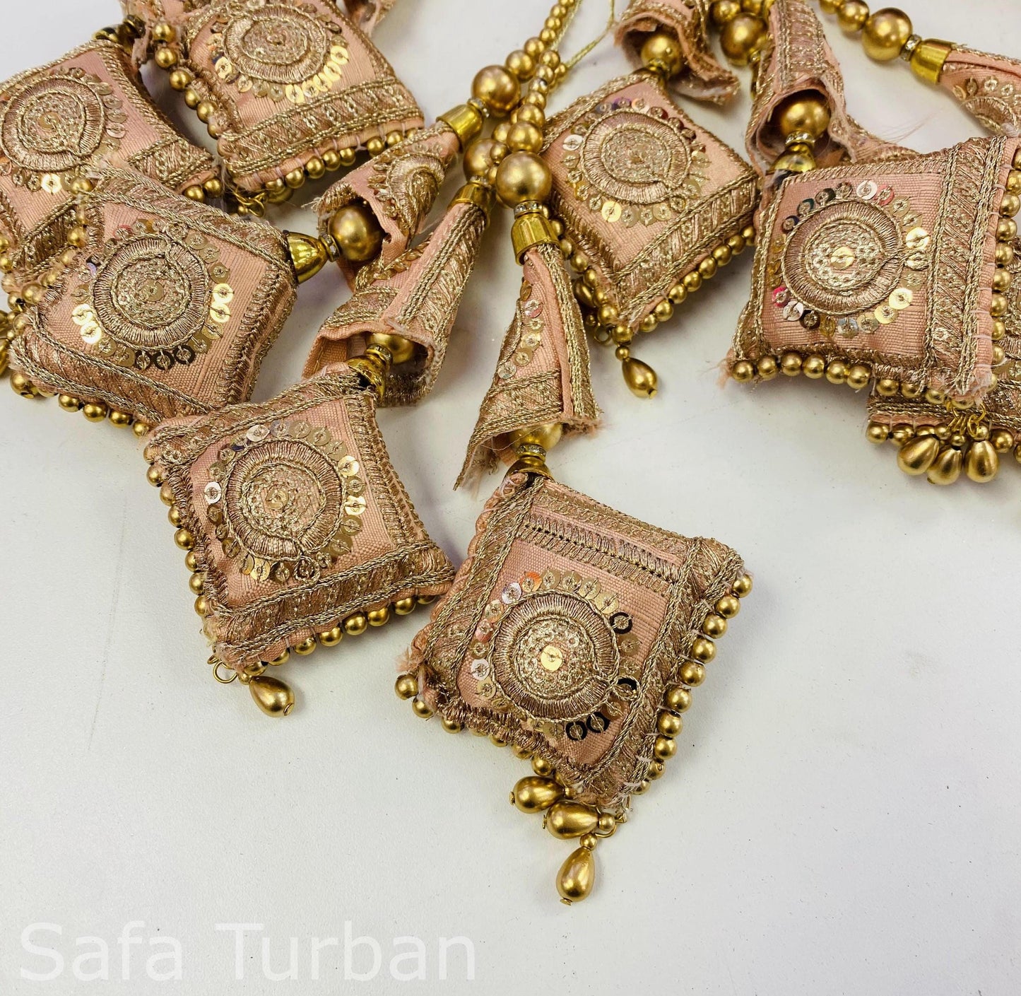 Fashion Handmade Latkan, Stylish Heavy Long for Lehenga, Hanging Latkan for Lehenga, Handmade Pillow Shaped latkan (Sold per Pair)