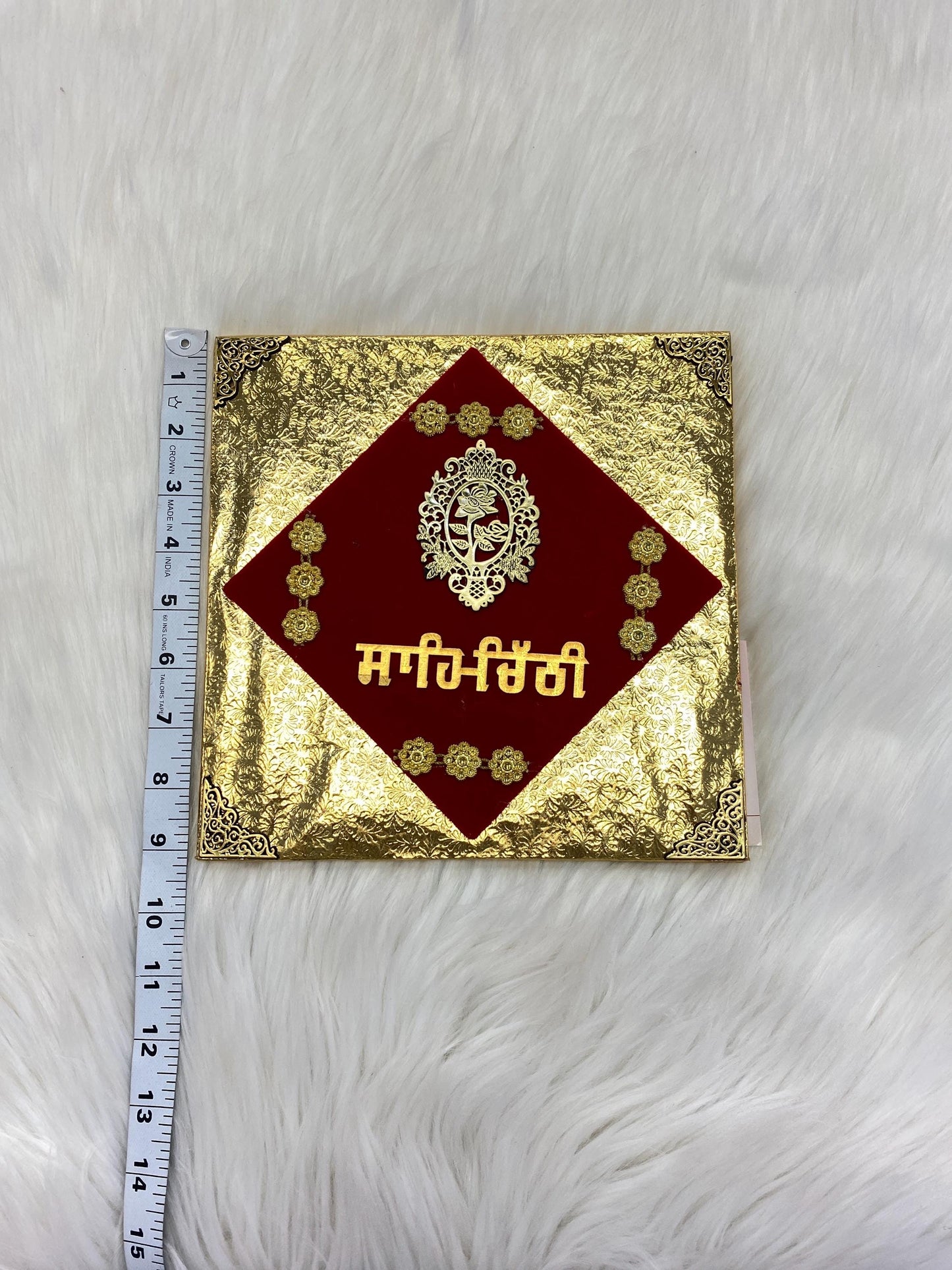 Wedding Invitation- Designer Lagan Patrika/Peeli Chitthi/Shahi Chitthi for Marriage Invitation and Sagan in Hindi (Set of 1)