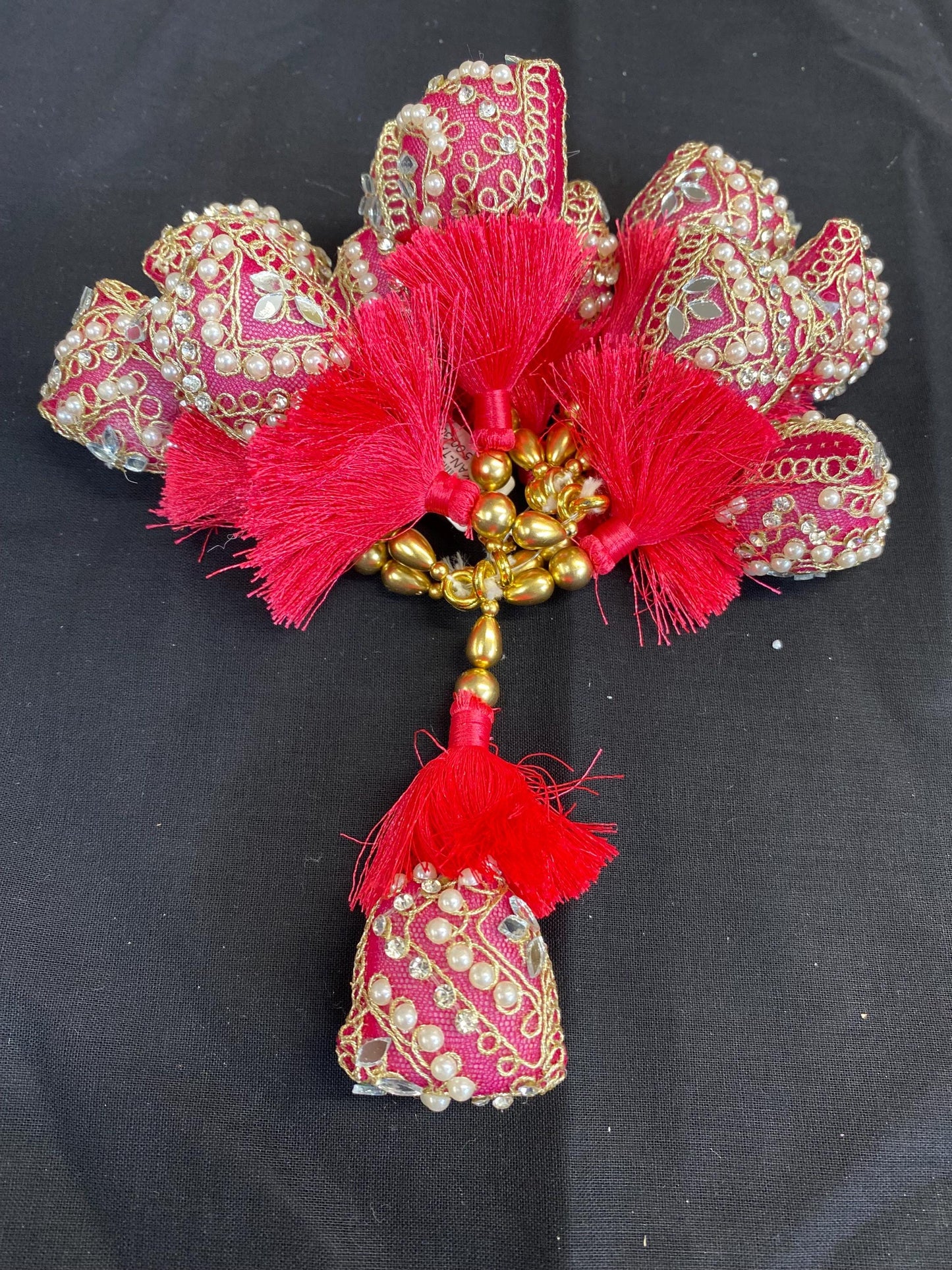 Fashion Handmade Latkan, Stylish Heavy Long for Lehenga, Chunni Border, Hanging Latkan for Lehenga, Handmade Pillow Shaped latkan