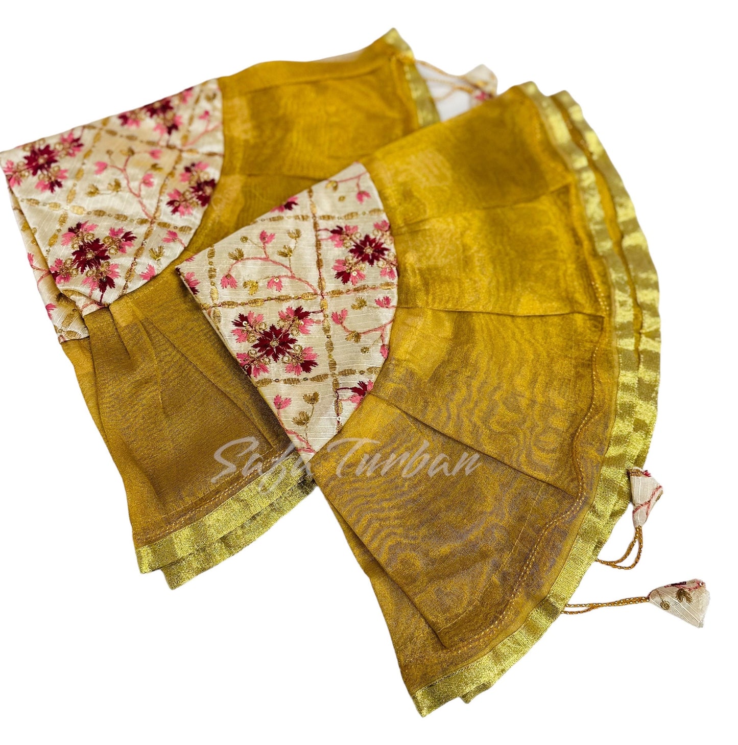 Wedding Accessories- 2 piece Lap Cover Set/ Bride & Groom Shagun/ Shagun Drawstring Bags / Wedding / Wedding Accessories