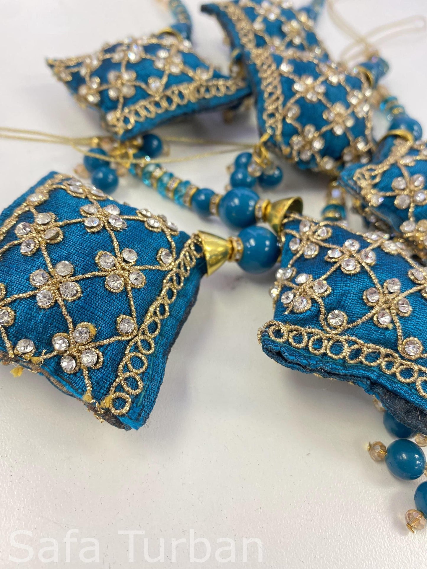Fashion Handmade Latkan, Stylish Heavy Long for Lehenga, Hanging Latkan for Lehenga, Handmade Pillow Shaped latkan (Sold per Pair)