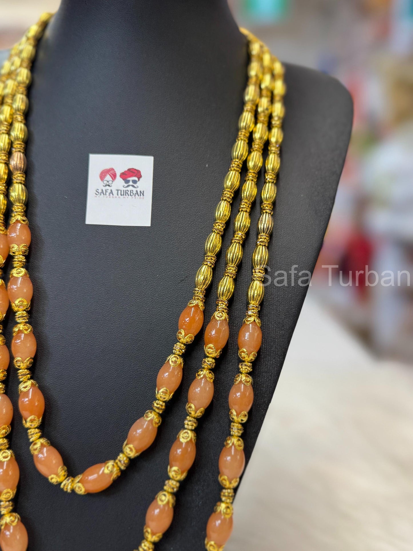 Indian Wedding- Pearl Stone & Studded Necklace for Men/Groom/Dullah for Wedding
