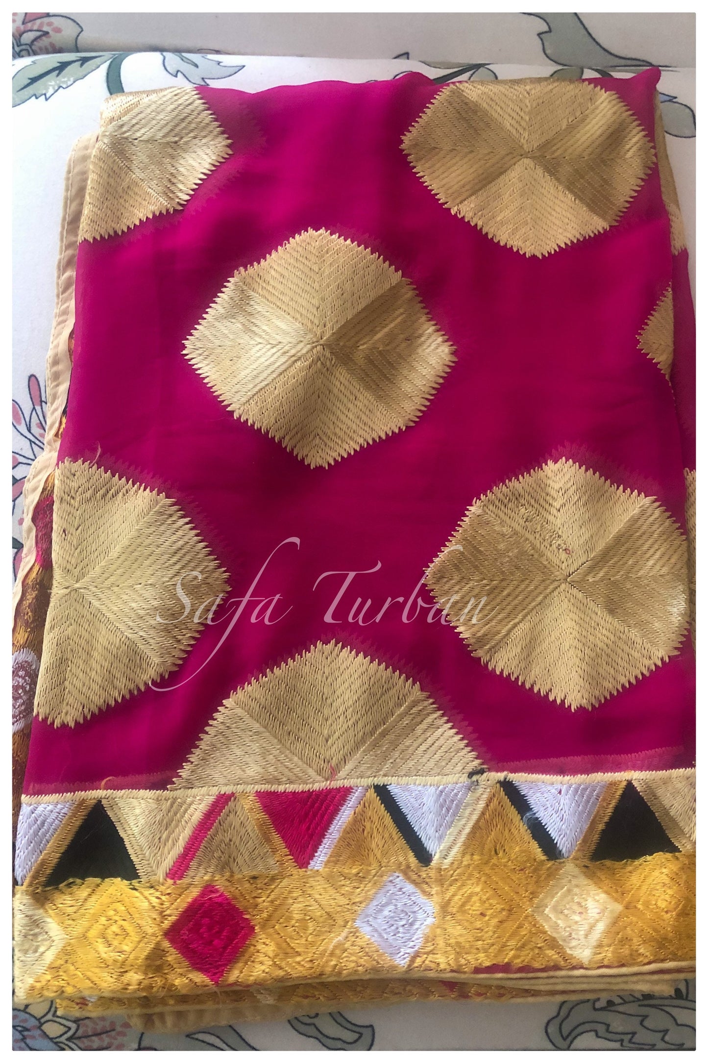 Phulkari Dupatta- Women's Phulkari Dupatta, Scarf, Multicolour Phulkari Chunni, Dupatta