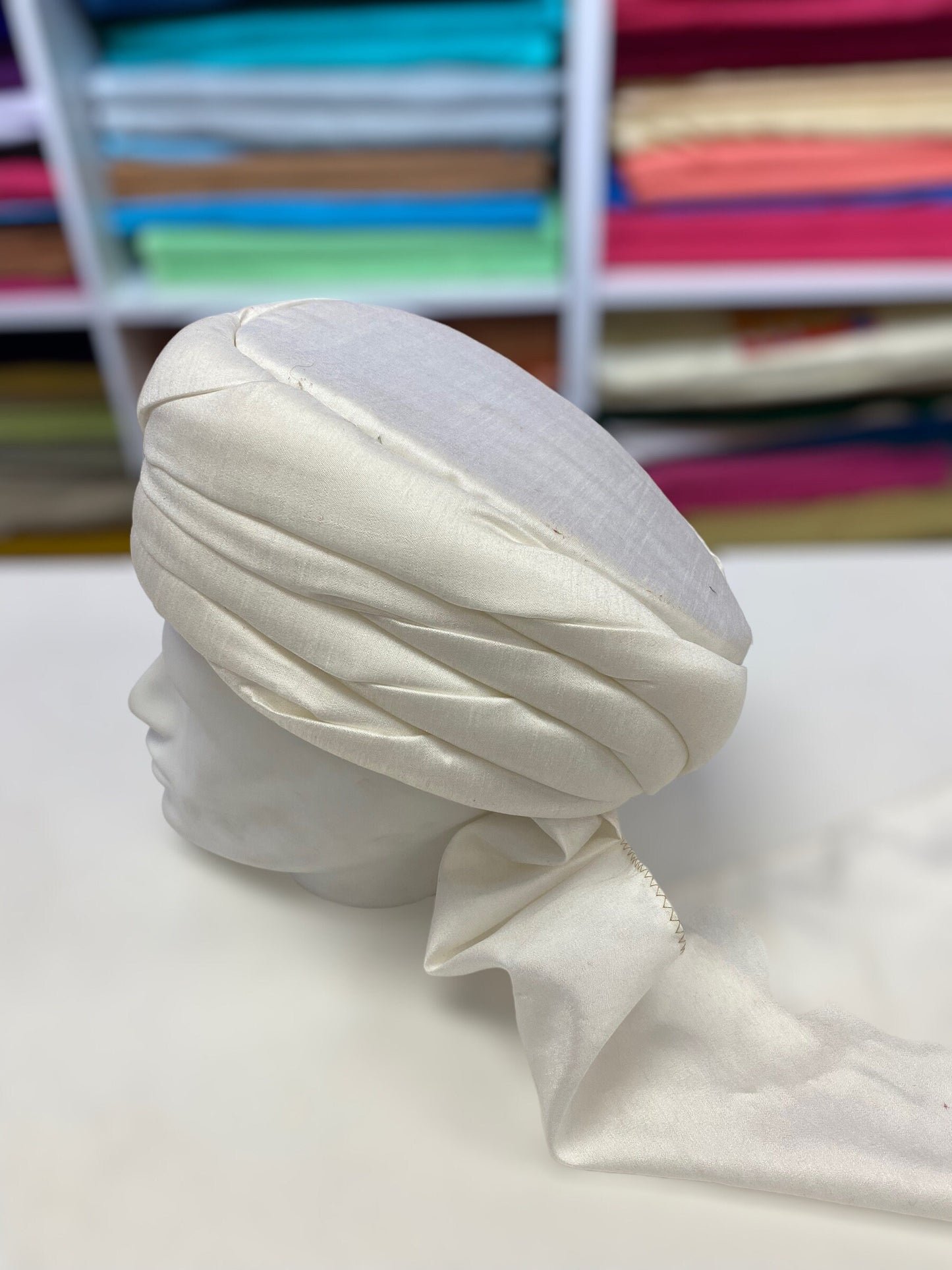 Groom Wedding Turban Turban- Cream Safa Turban/Pagdi/Premade Turban/ Wedding Safa/Turban/Pagdi for Men (Groom)/ Thalapa